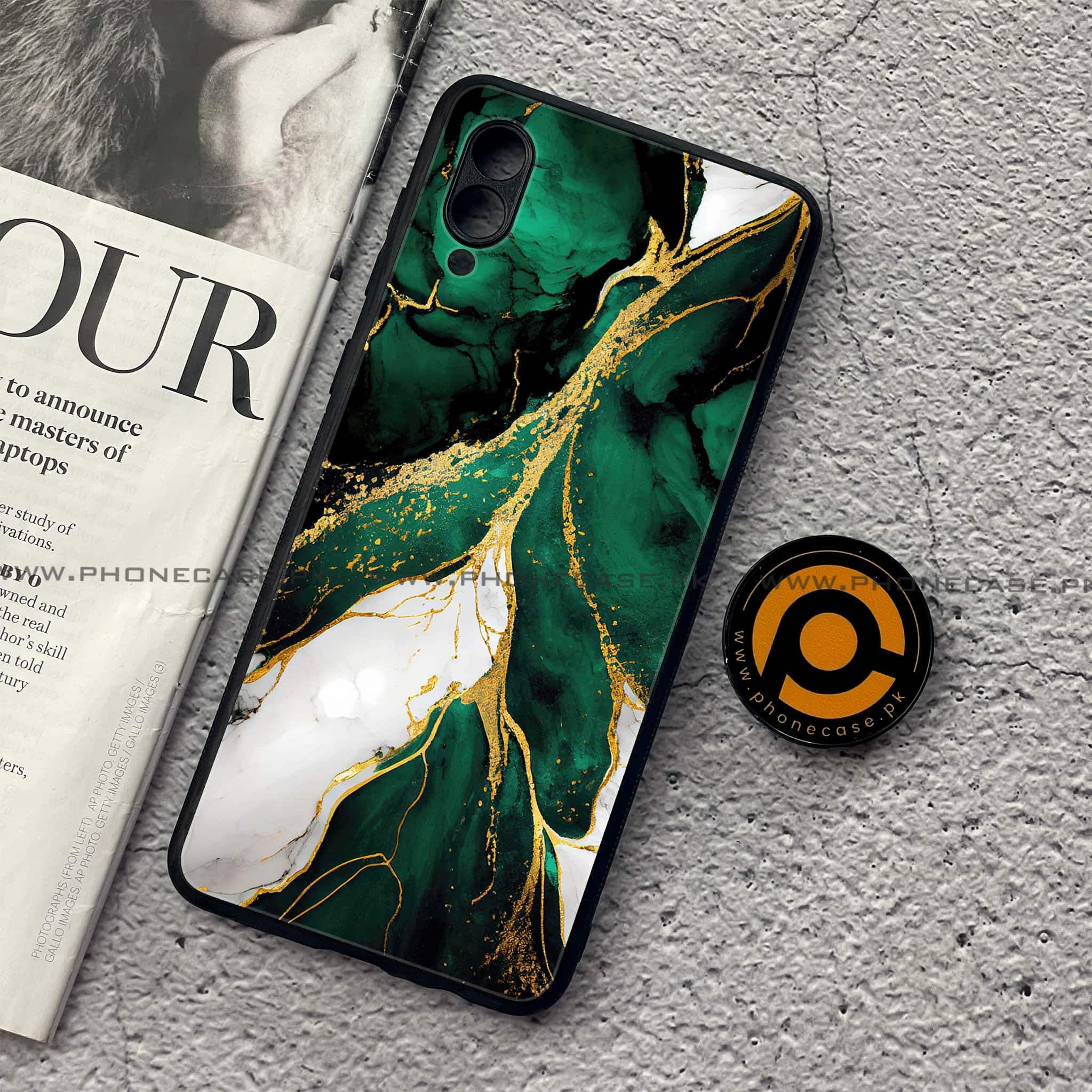 Samsung Galaxy A02 - Liquid Marble Series - Premium Printed Metal soft Bumper shock Proof Case