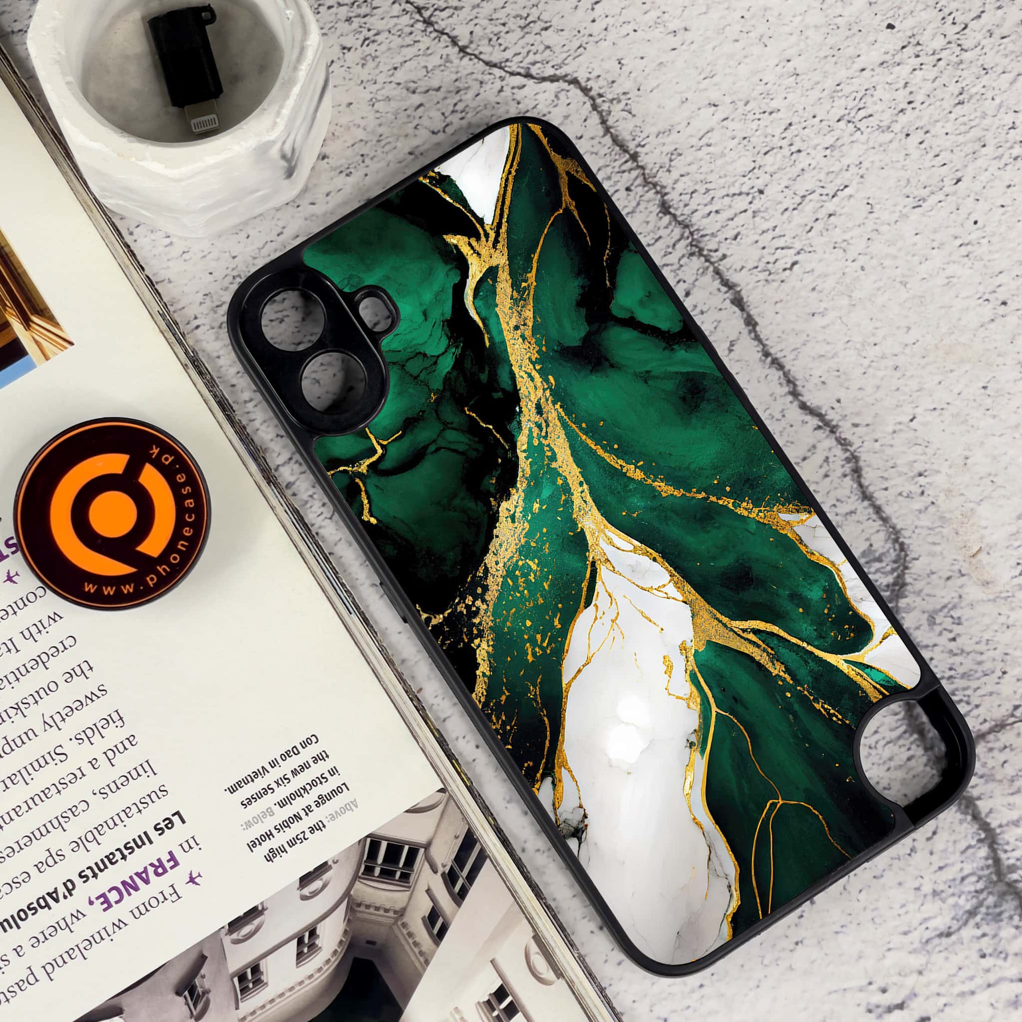 Nothing CMF Phone 1 - Liquid Marble Series - Premium Metal Printed soft Bumper Shock Proof Case