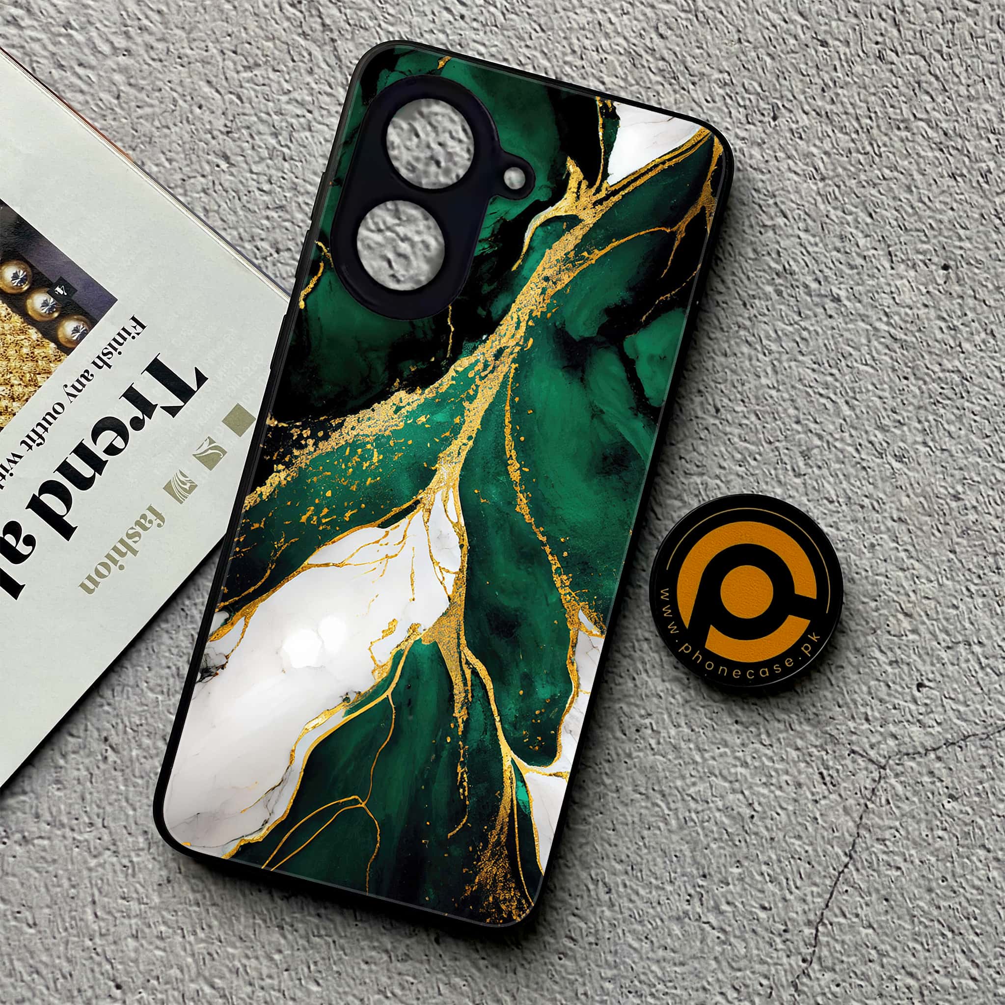 Xiaomi Redmi A5 - Liquid Marble Series - Premium Metal Printed soft Bumper shock Proof Case