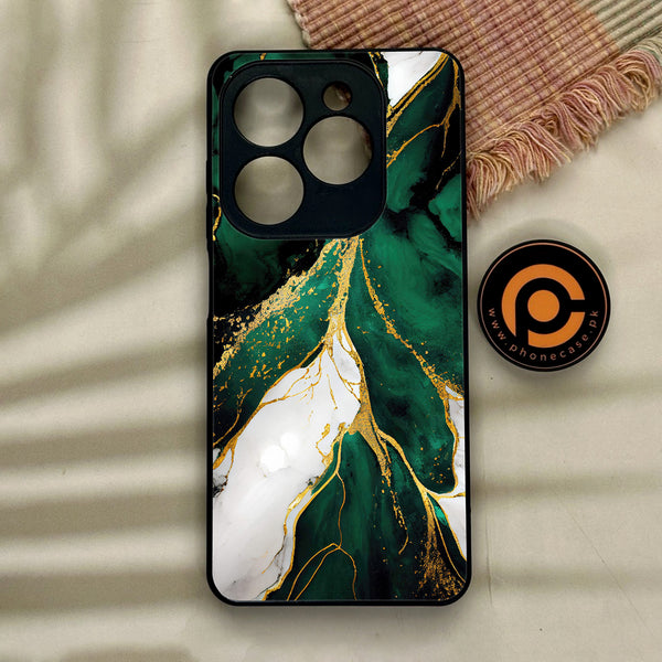 Tecno Spark GO 2024/ Smart 8/ Spark 20/ 20c/ Pop 8/ Hot 40i - Liquid Marble Design 7 - Premium Metal Printed soft Bumper Shock Proof Case CS-7366 CS-16028