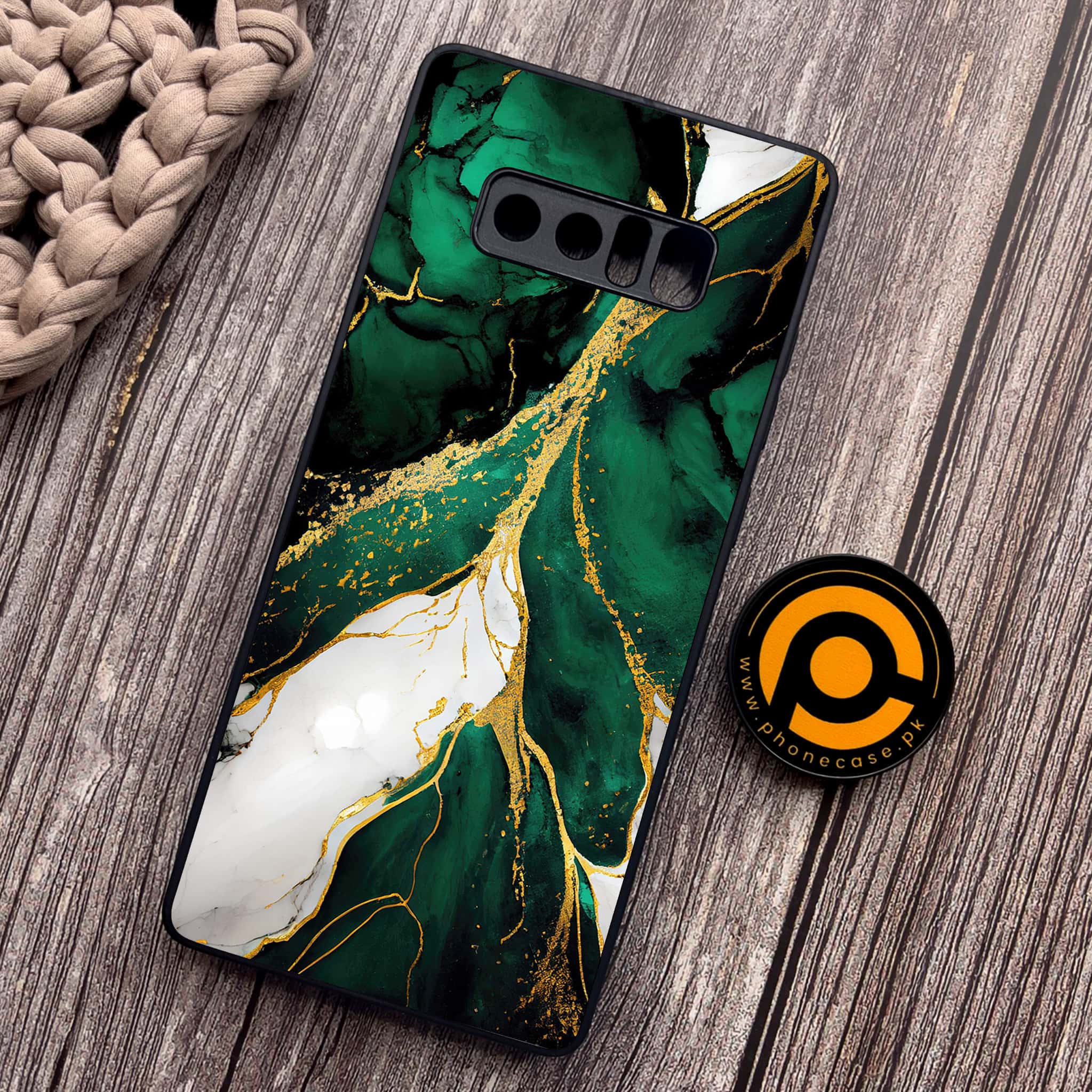 Samsung Galaxy Note 8 - Liquid Marble Series - Premium Metal Printed soft Bumper shock Proof Case
