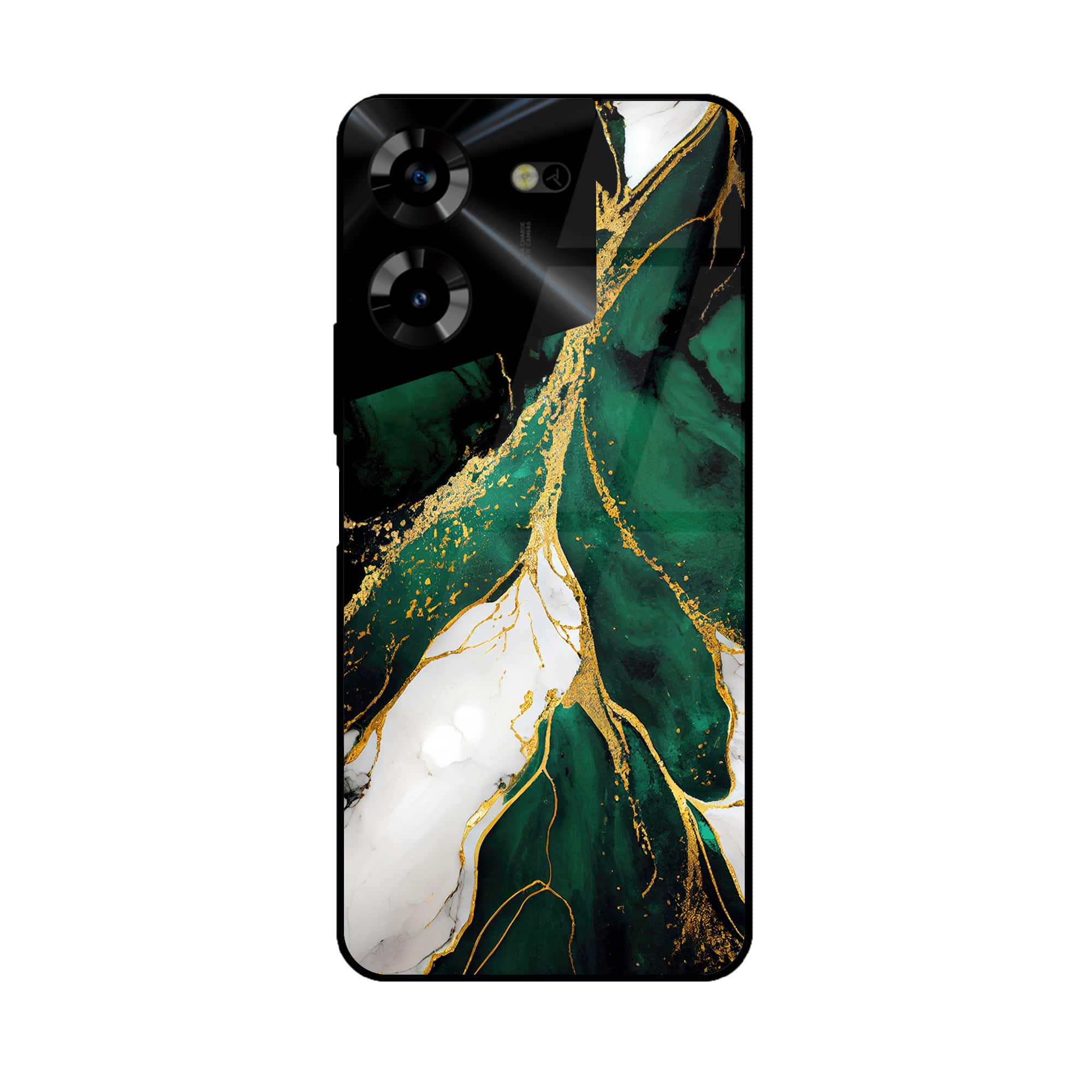Tecno Pova 5 Pro - liquid marble Series - Premium Printed Glass soft Bumper shock Proof Case