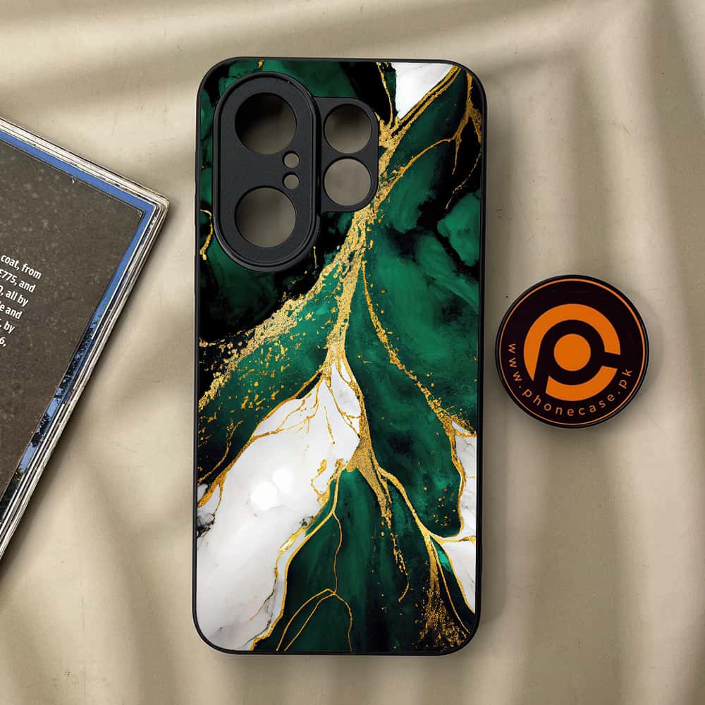 Vivo X200 FE - Liquid Marble Series - Premium Metal Printed soft Bumper Shock Proof Case