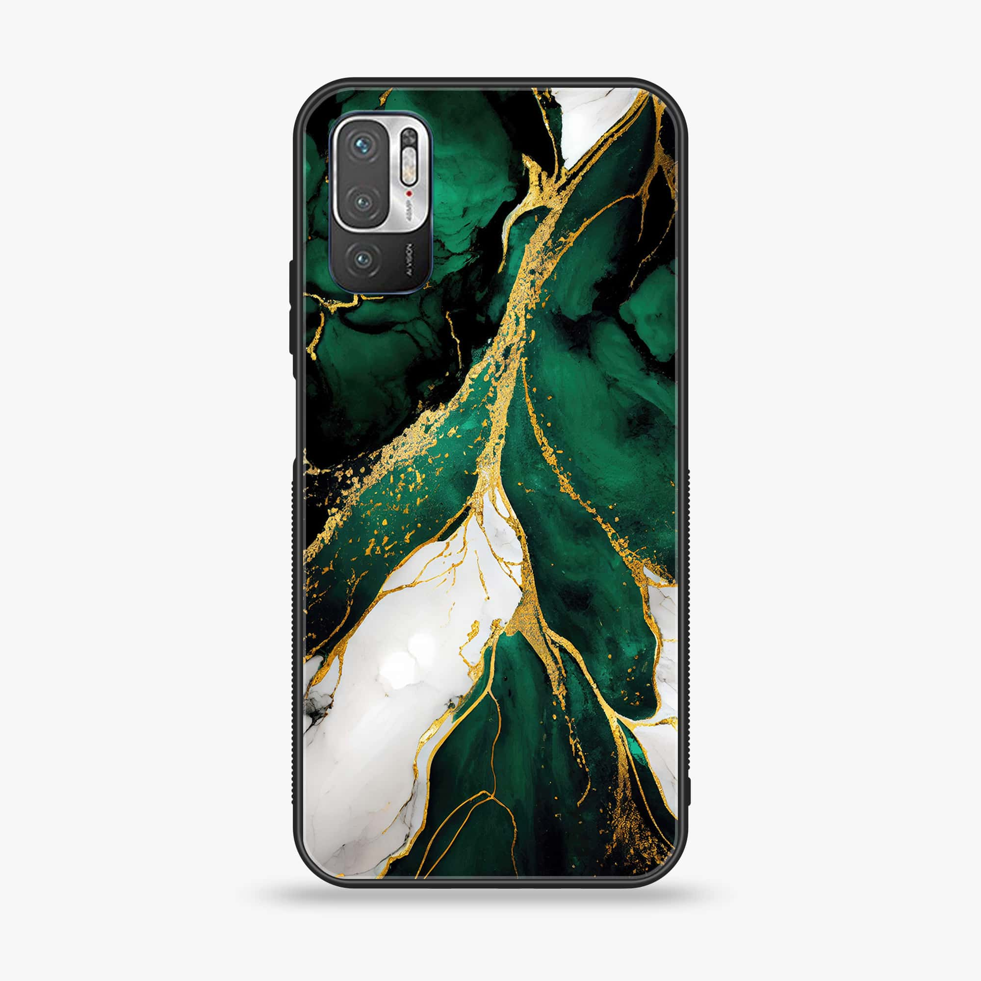 Xiaomi Redmi Note 10 5G - Liquid Marble Series - Premium Printed Glass soft Bumper shock Proof Case