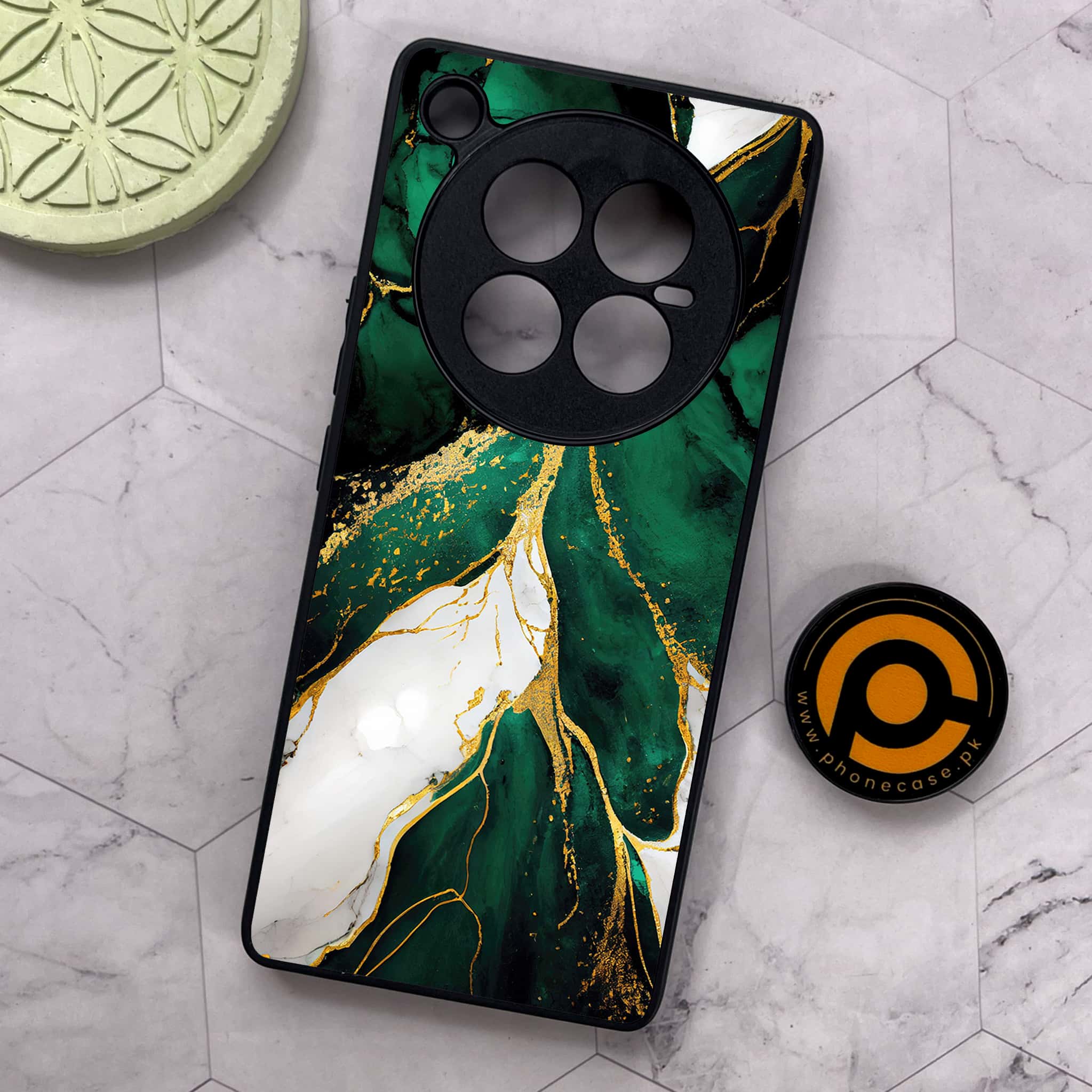 Infinix Zero 40 5G - Liquid Marble Series - Premium Metal Printed soft Bumper shock Proof Case