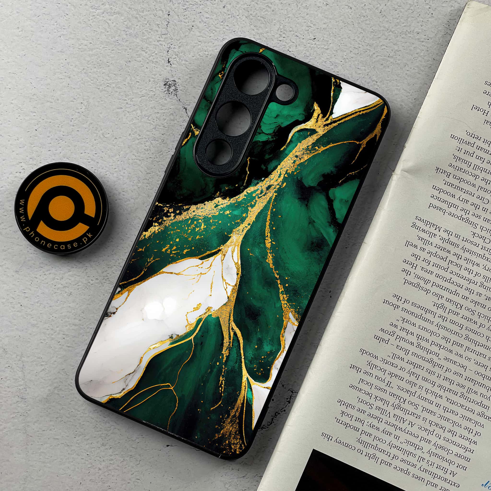 Vivo Y04 - Liquid Marble Series - Premium Metal Printed Soft Bumper Shockproof Case
