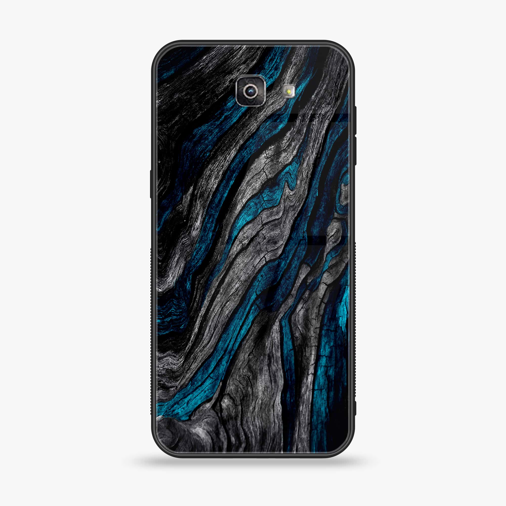 Galaxy J7 Prime 2018 - Liquid Marble Series - Premium Printed Glass soft Bumper shock Proof Case