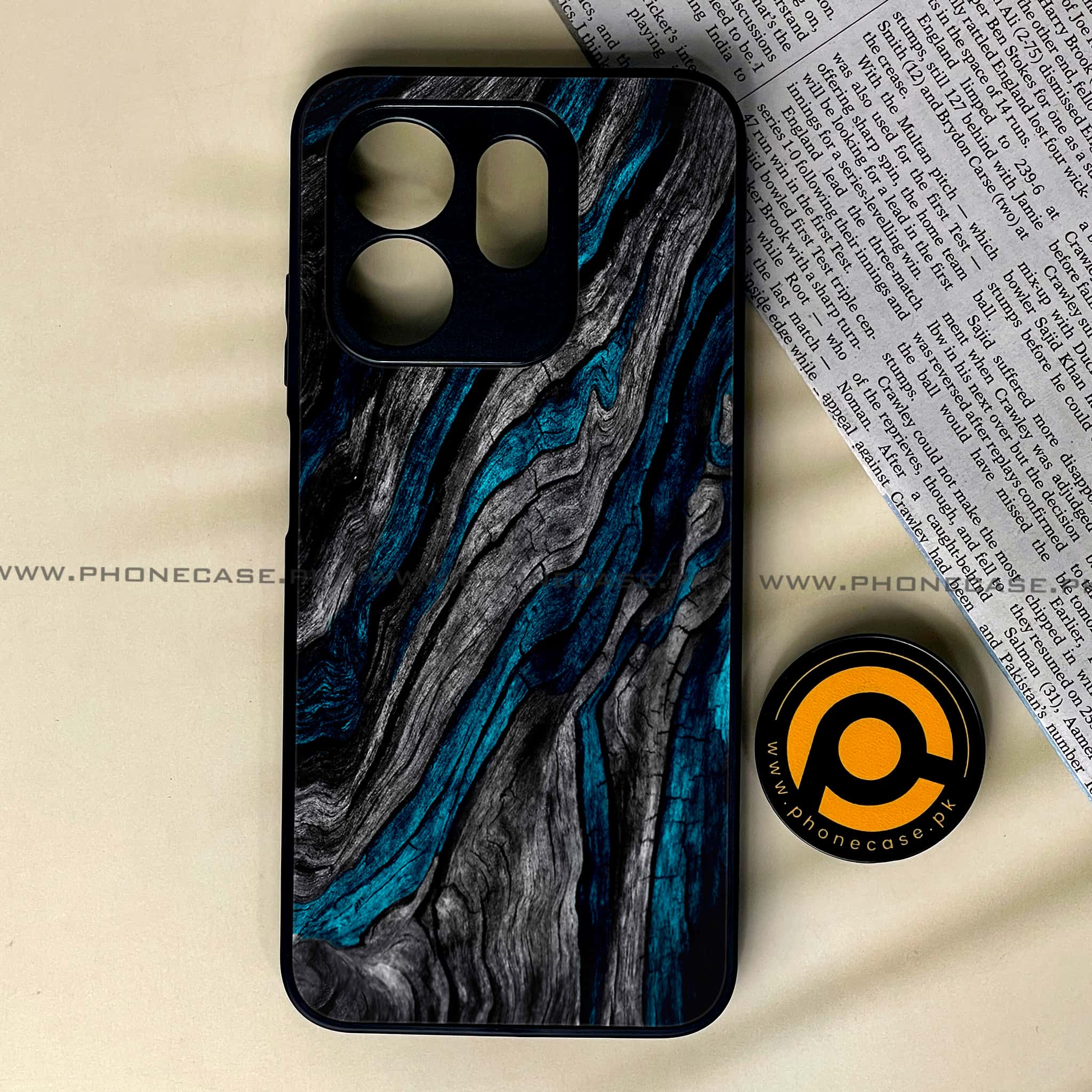 Infinix Smart 9 HD - Liquid Marble Series - Premium Metal Printed soft Bumper shock Proof Case