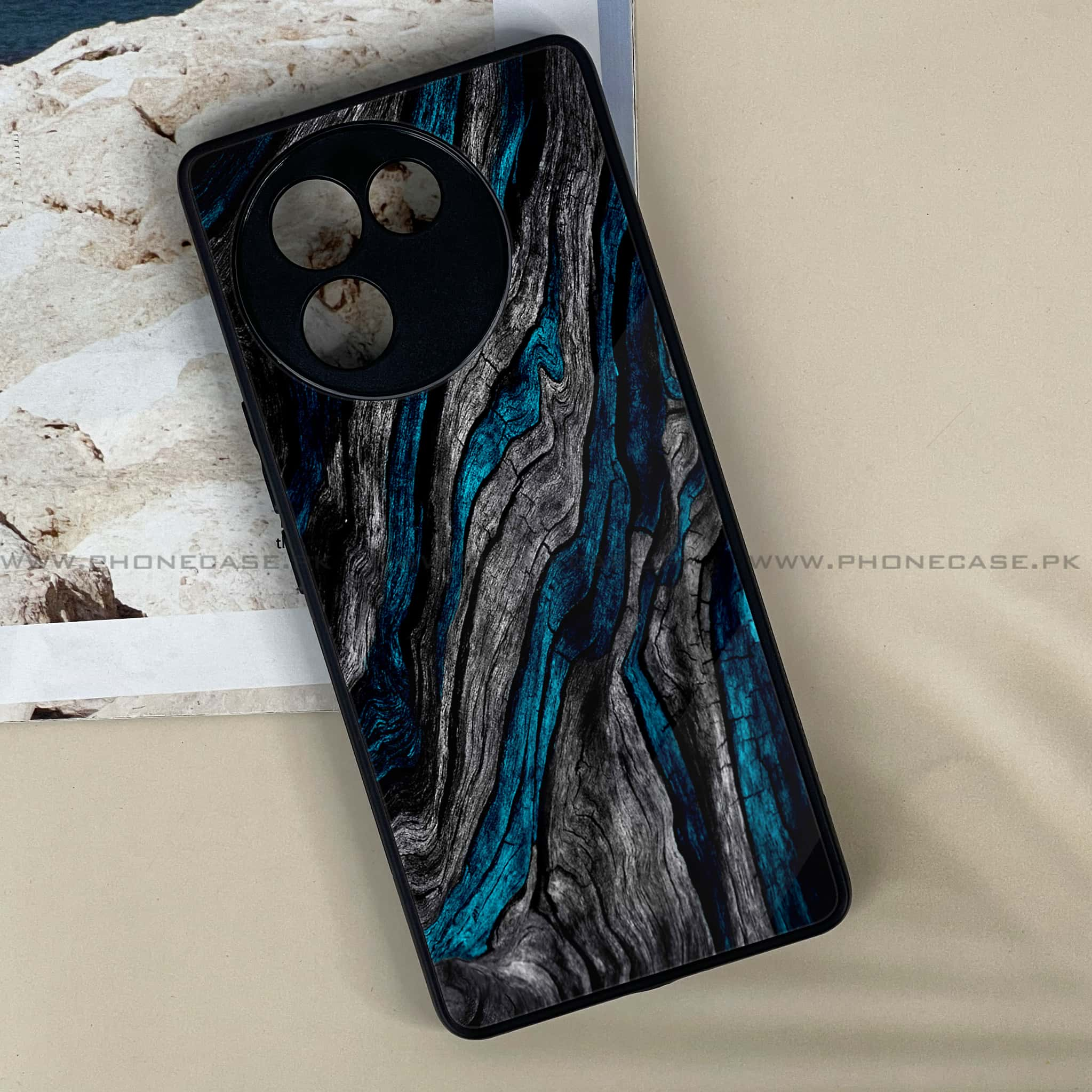 Vivo V30E - Liquid Marble Series - Premium Printed Metal soft Bumper shock Proof Case