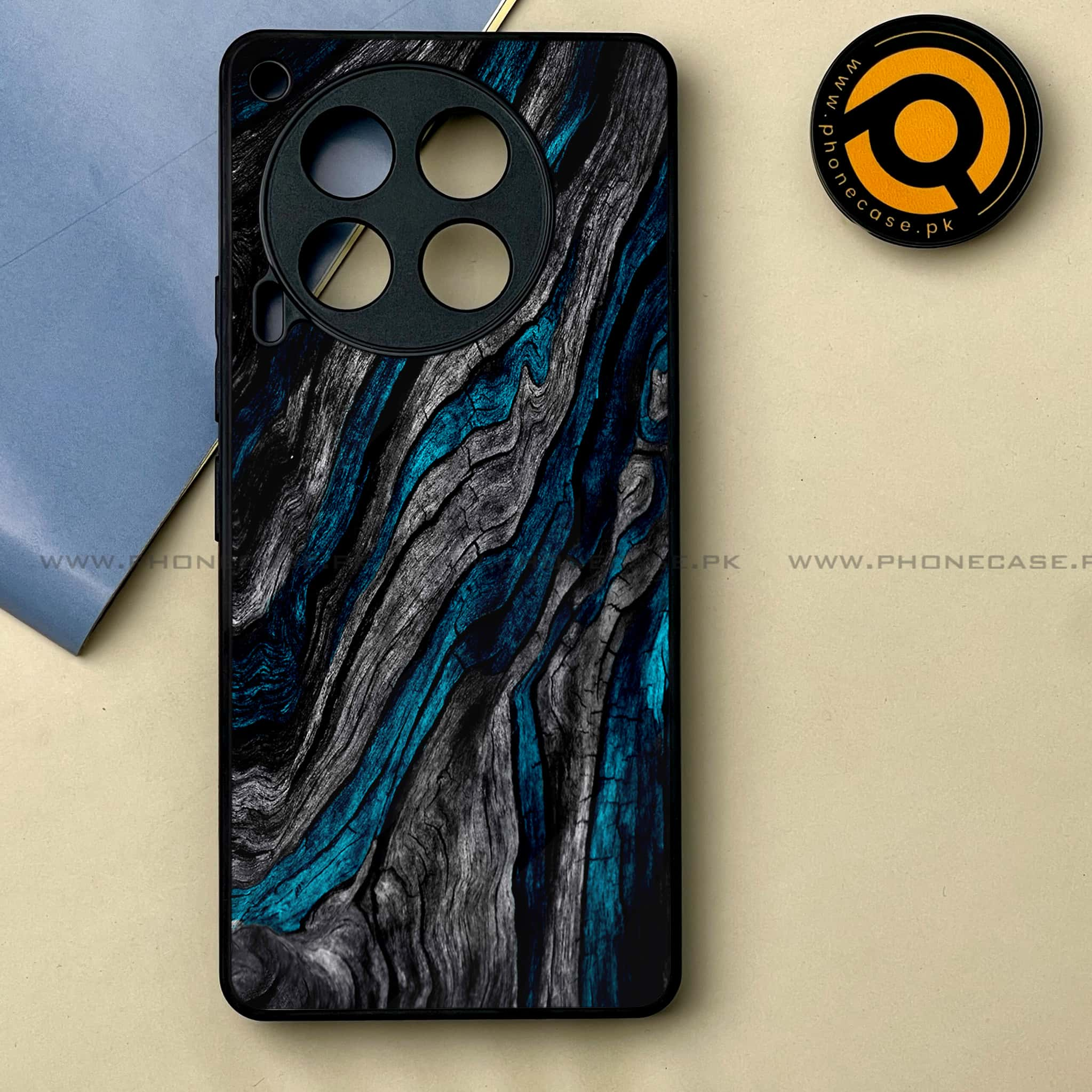 Tecno Camon 30 - Liquid Marble Series -  Premium Printed Metal soft Bumper shock Proof Case