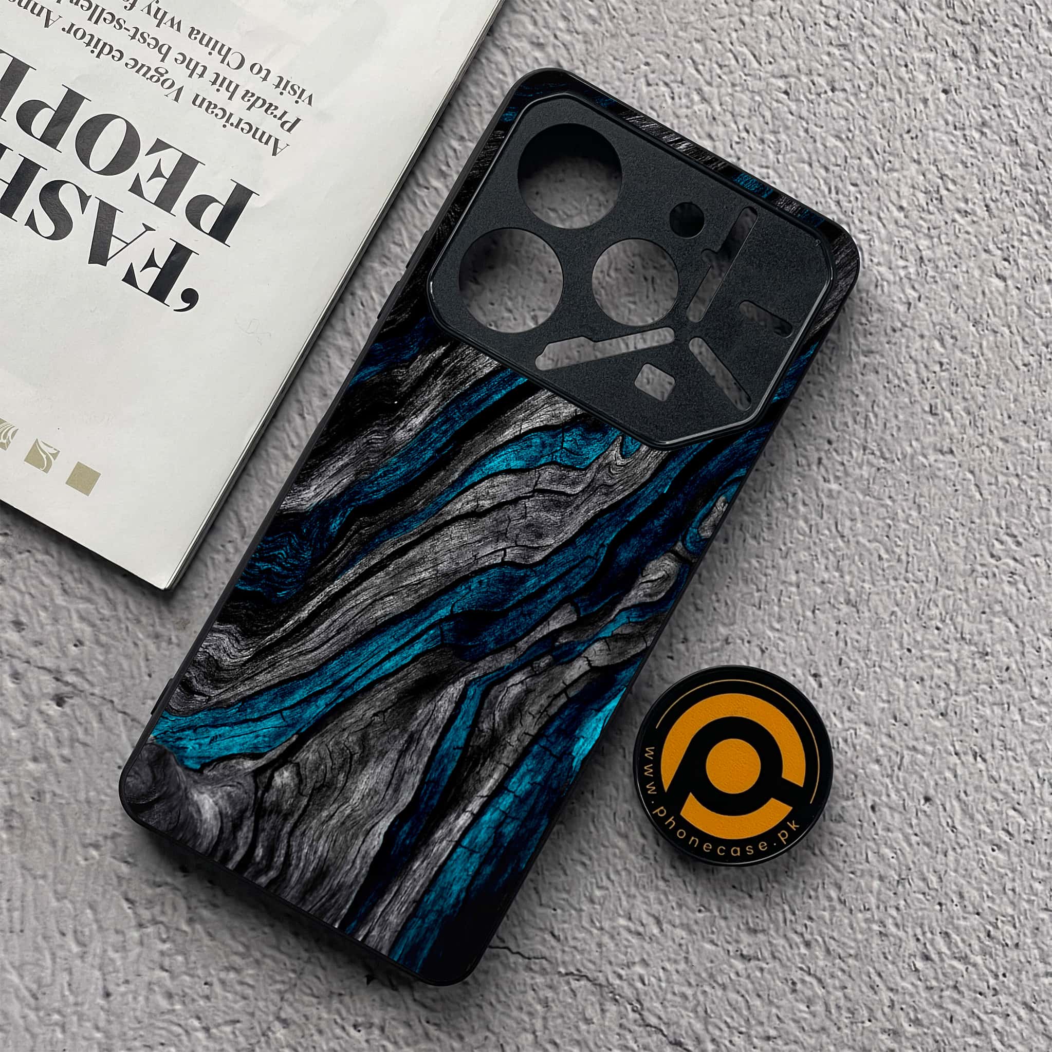 Tecno Pova 6 Neo - Liquid Marble Series - Premium Metal  Printed soft Bumper shock Proof Case
