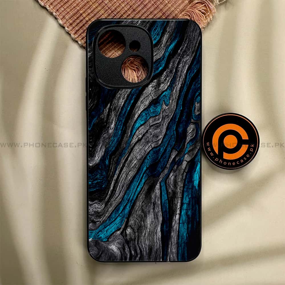 Tecno Spark 40C - Liquid Marble Series - Premium Metal Printed soft Bumper shock Proof Case