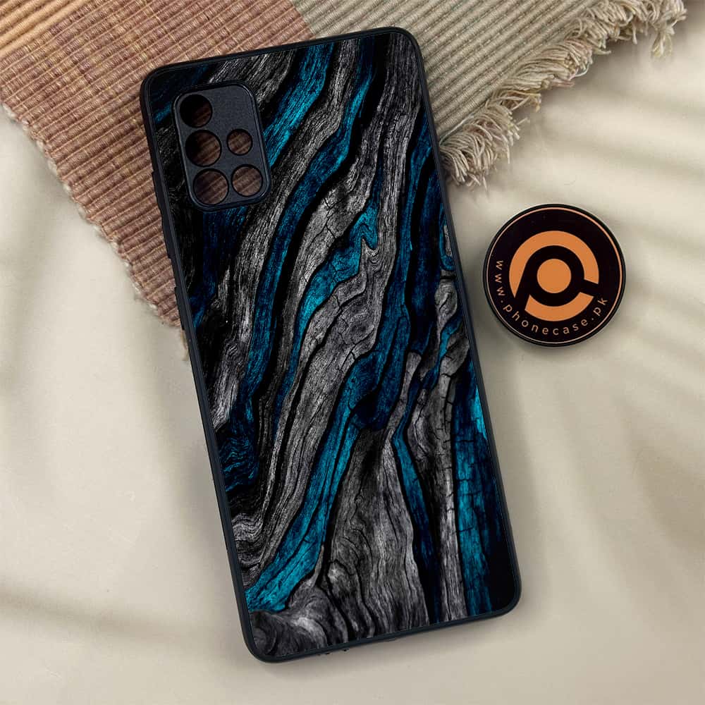 Samsung Galaxy A71 - Liquid Marble Series - Premium Metal Printed soft Bumper shock Proof Case