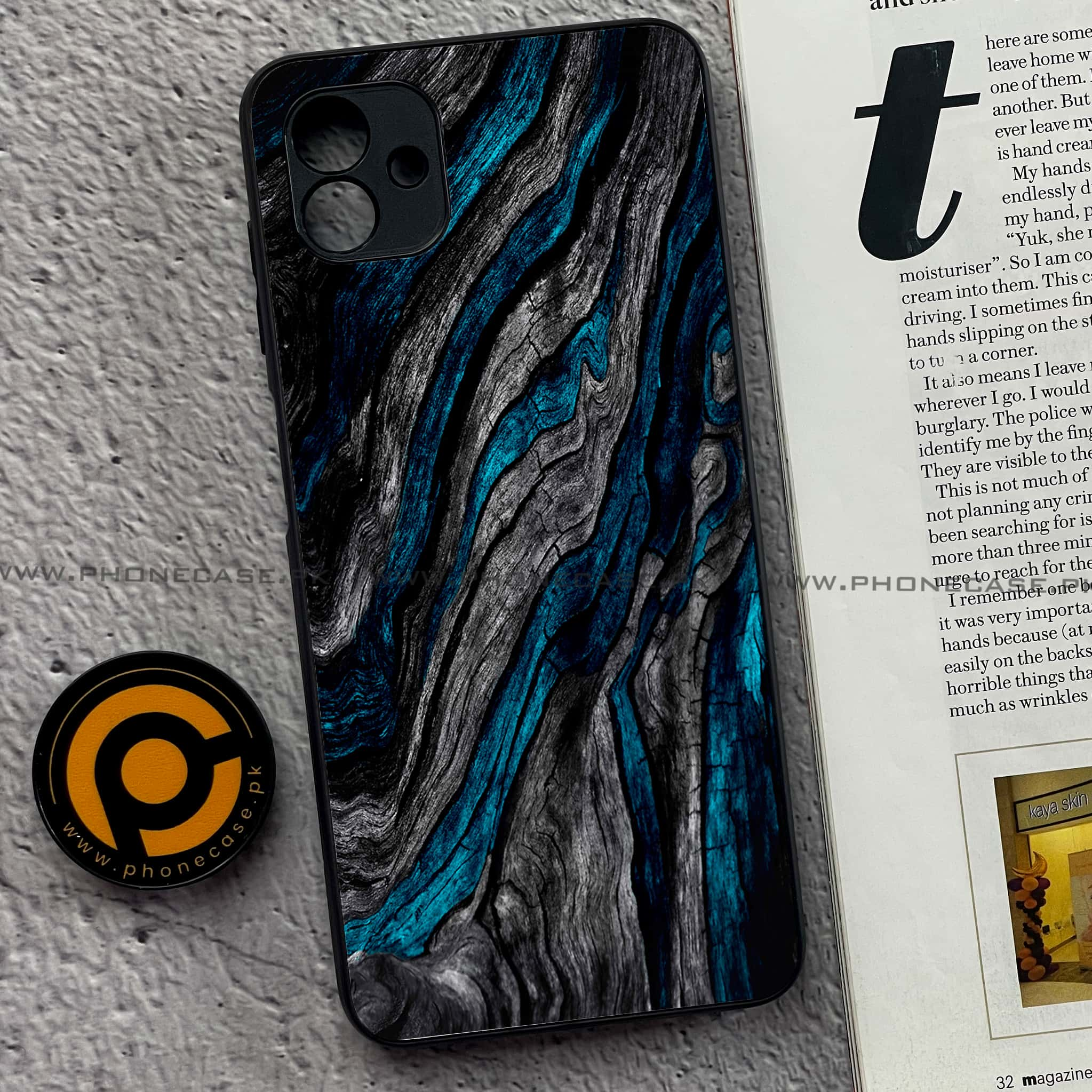 Samsung Galaxy A04 - Liquid Marble Series - Premium Printed Glass soft Bumper shock Proof Case