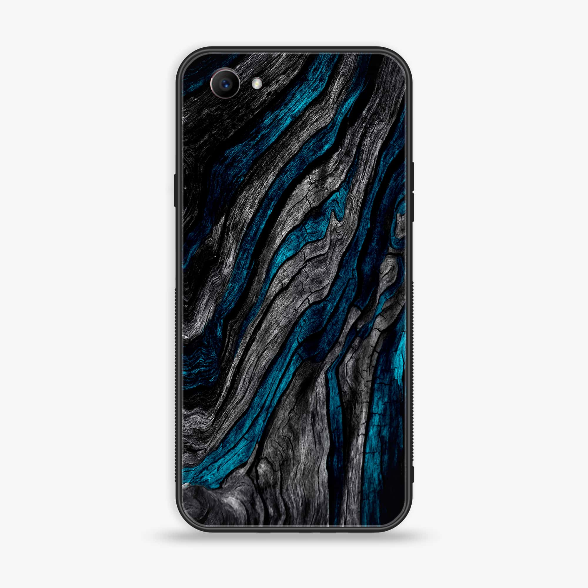 Oppo F7 Youth - Liquid Marble Series - Premium Printed Glass soft Bumper shock Proof Case