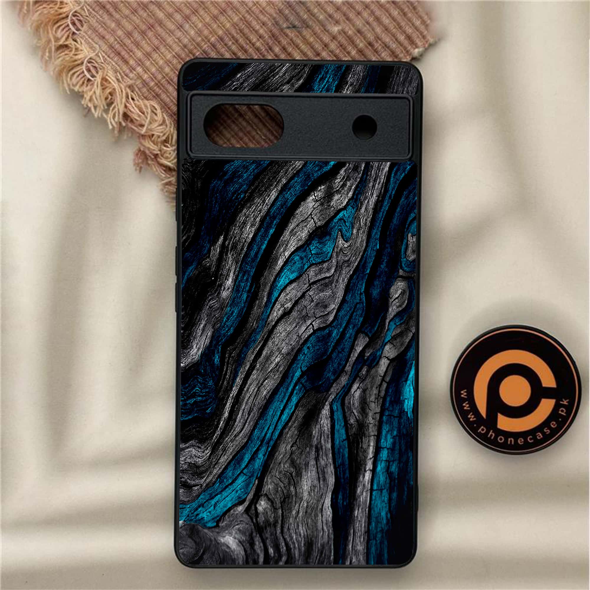 Google Pixel 6A - Liquid Marble Series - Premium Metal Printed soft Bumper Shock Proof Case