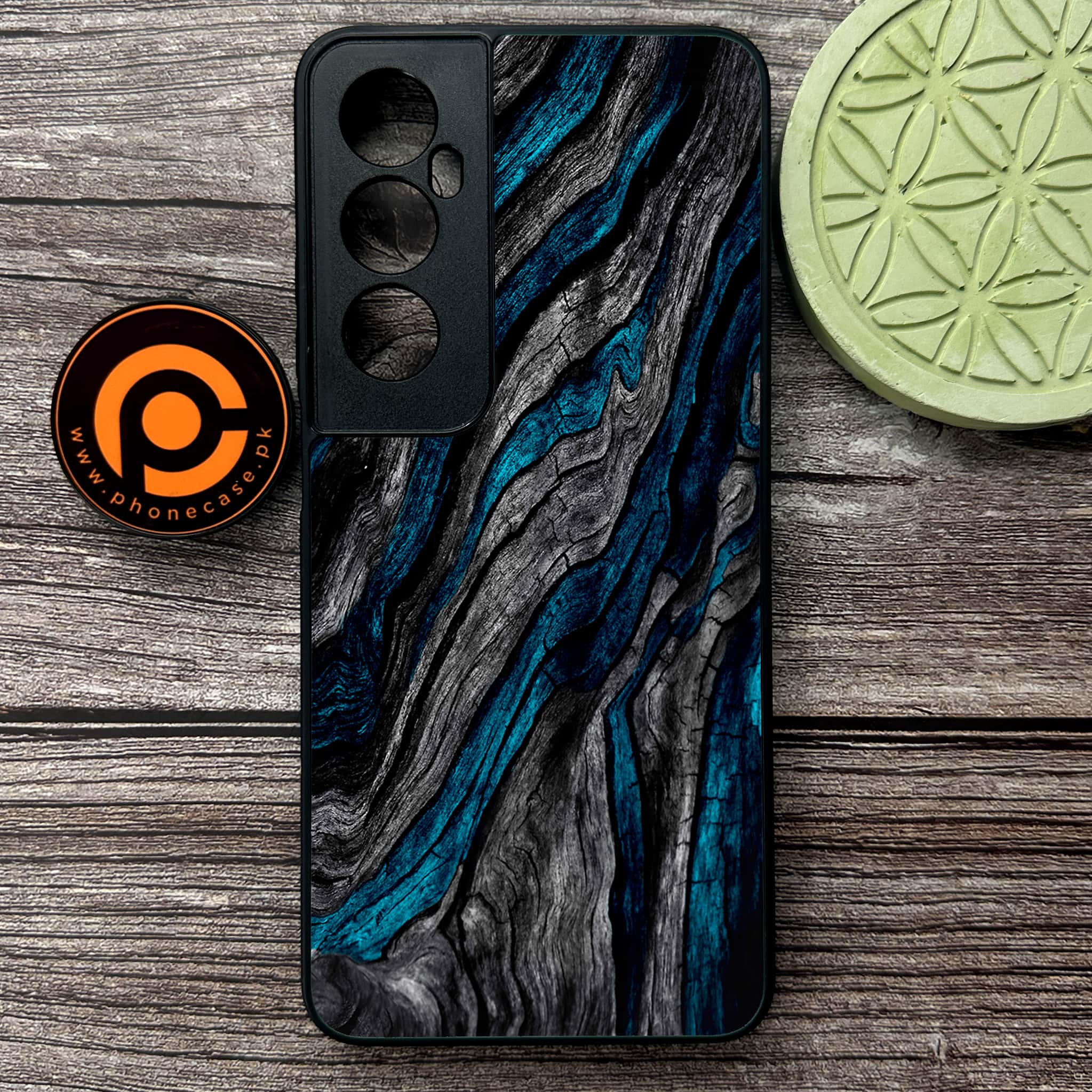 Realme C65  - Liquid Marble Series - Premium Metal Printed soft Bumper shock Proof Case