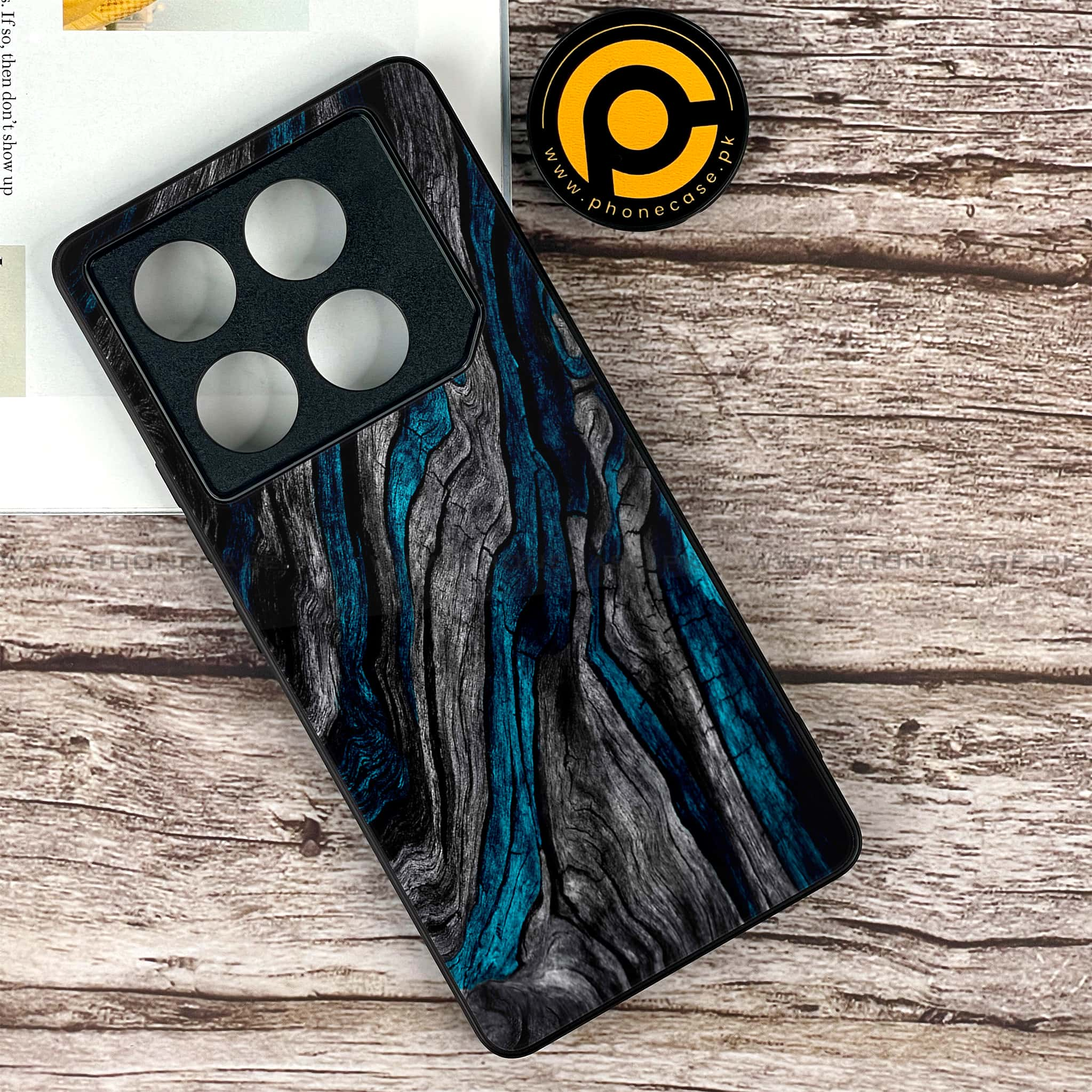 Infinix GT 20 Pro - Liquid Marble Series - Premium Printed Glass soft Bumper shock Proof Case