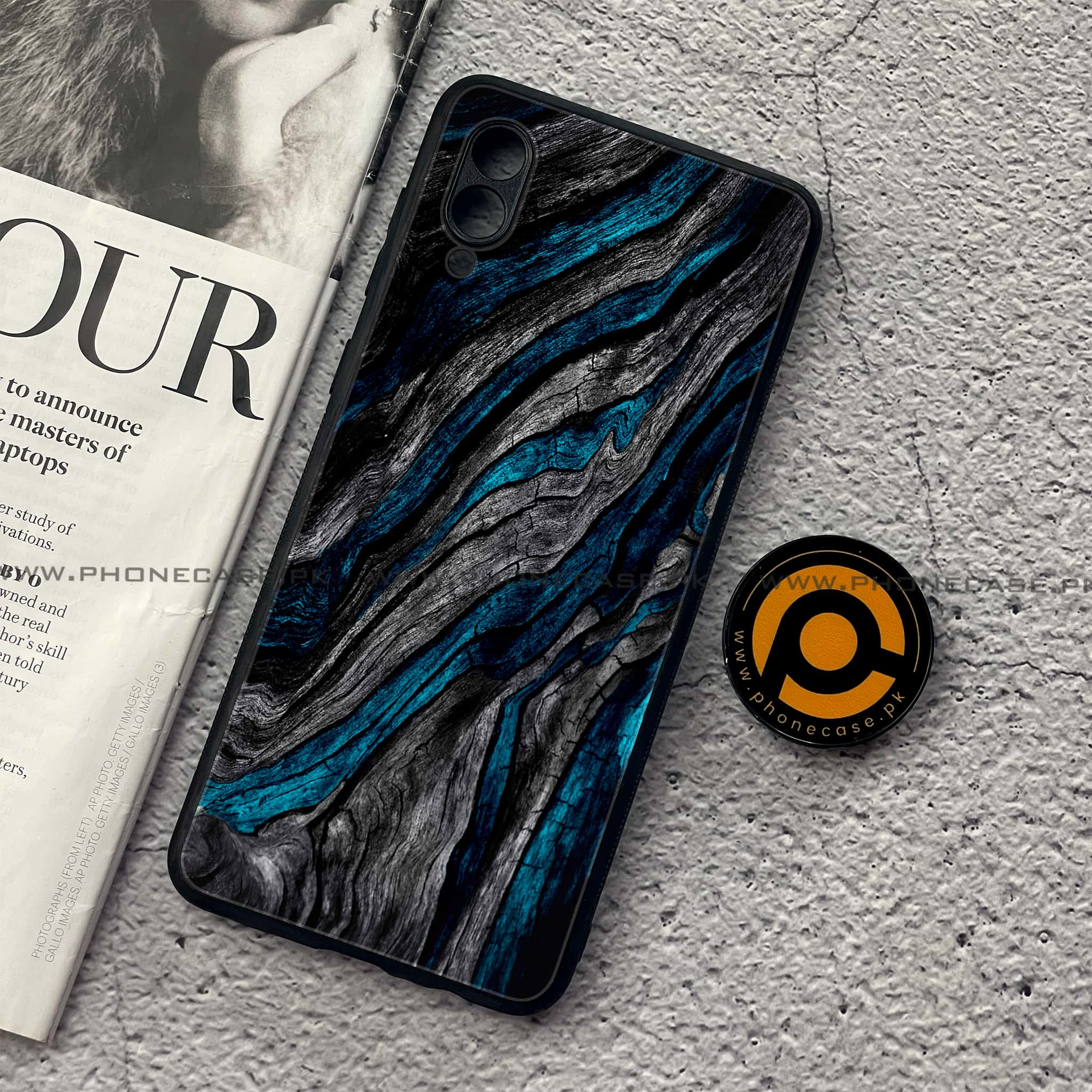 Samsung Galaxy A02 - Liquid Marble Series - Premium Printed Metal soft Bumper shock Proof Case