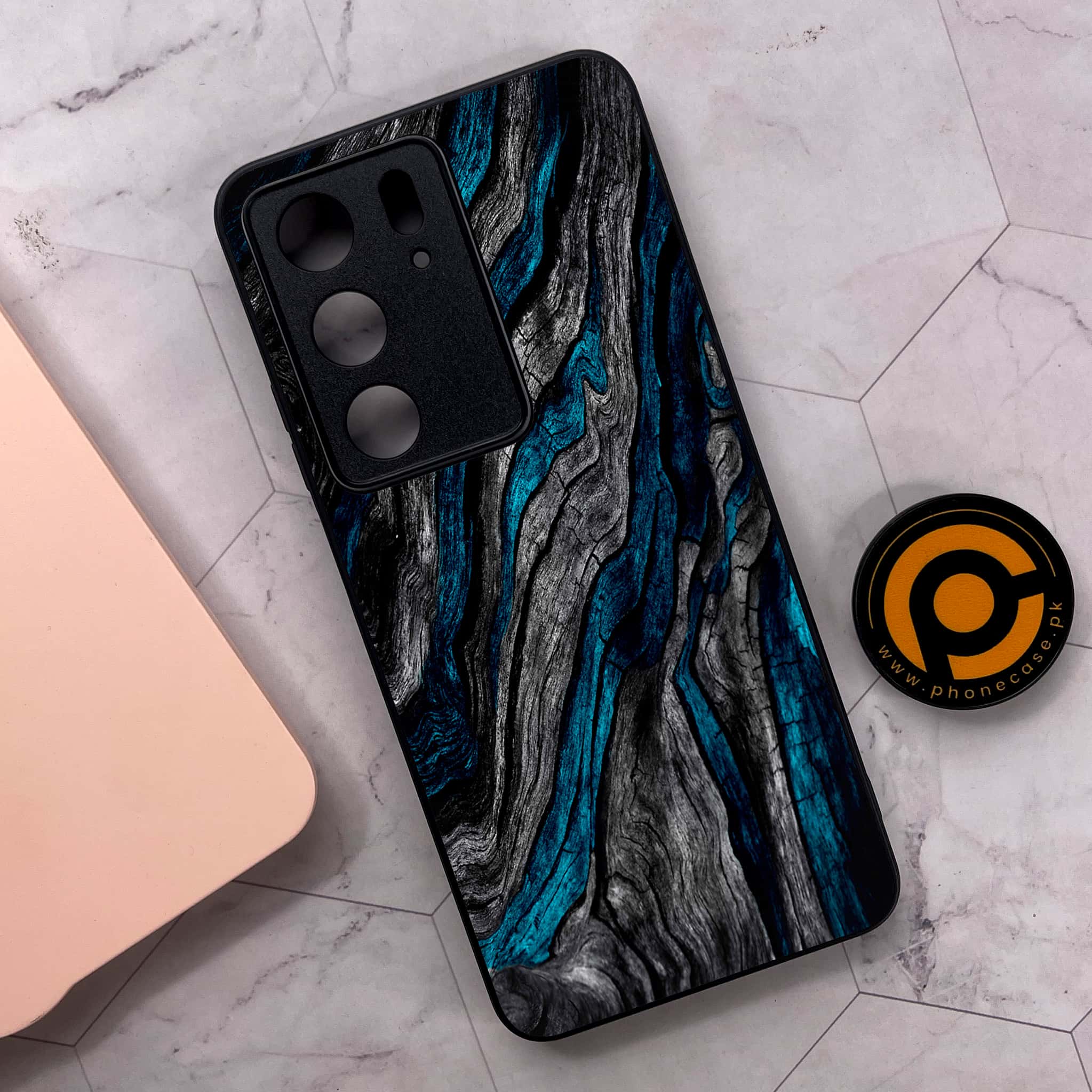 Realme C75x 4G - Liquid Marble Series - Premium Metal Printed soft Bumper shock Proof Case