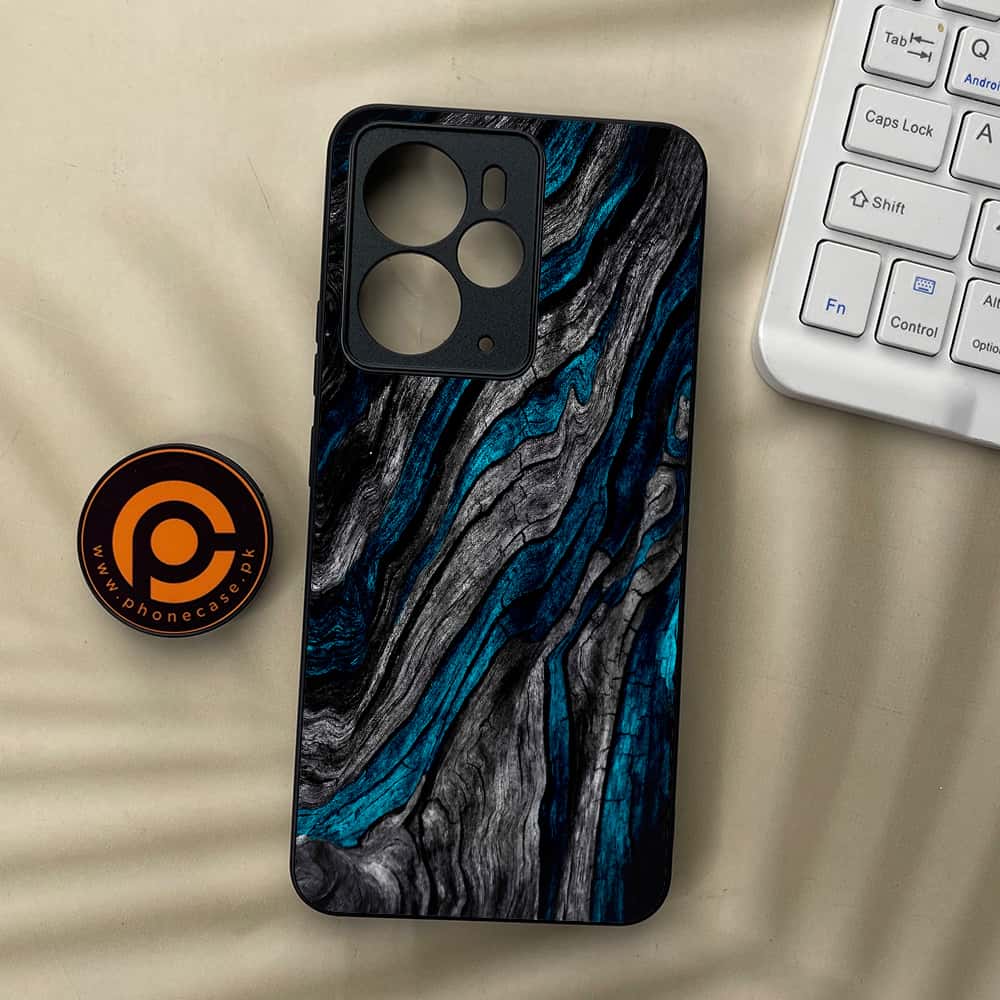 Realme 14 5G - Liquid Marble Series - Premium Metal Printed soft Bumper Shock Proof Case