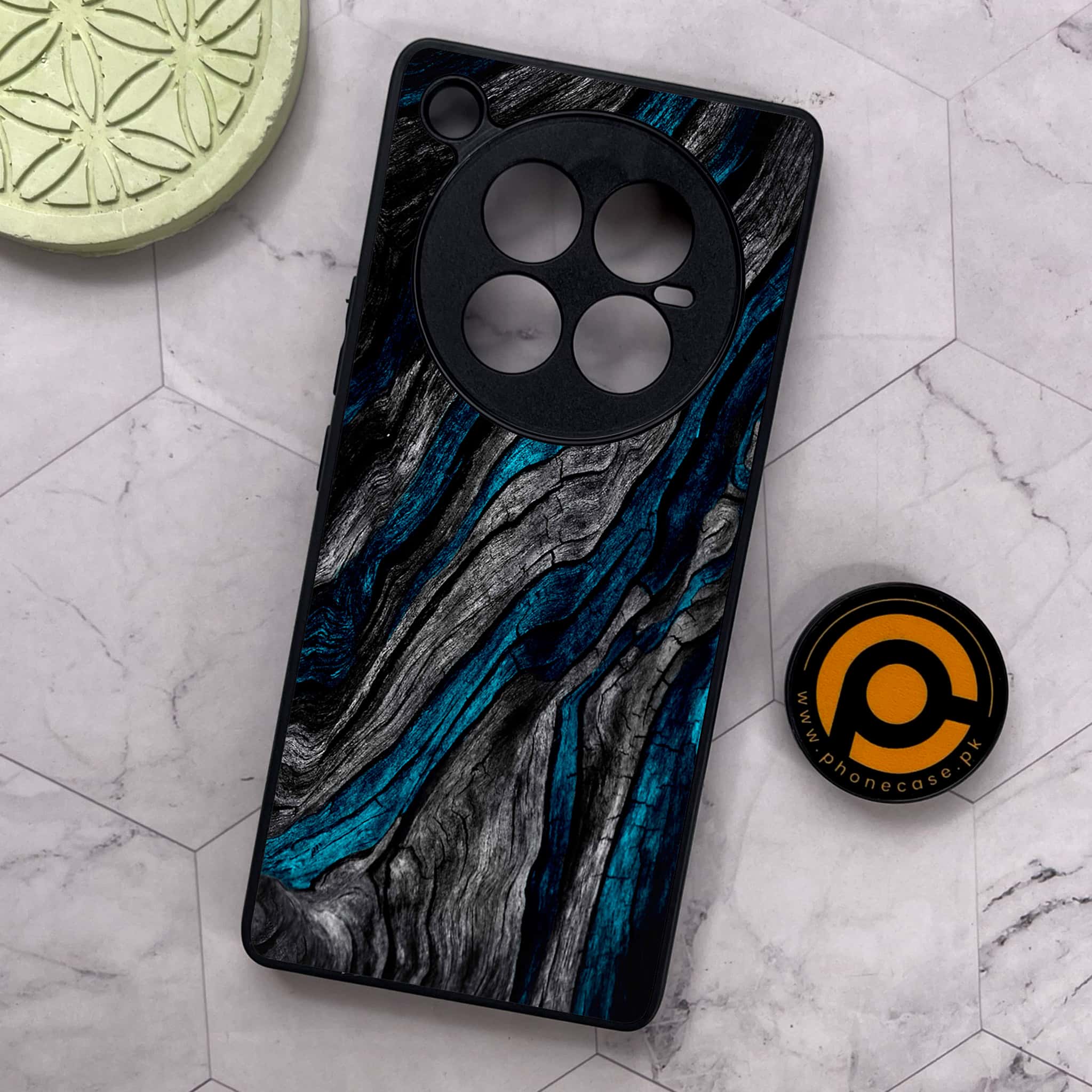 Infinix Zero 40 5G - Liquid Marble Series - Premium Metal Printed soft Bumper shock Proof Case