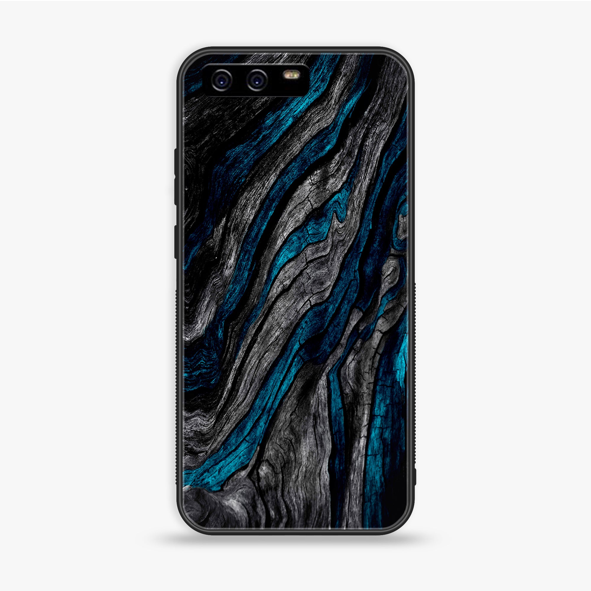 Huawei P10 Plus - Liquid Marble Series - Premium Printed Glass soft Bumper shock Proof Case