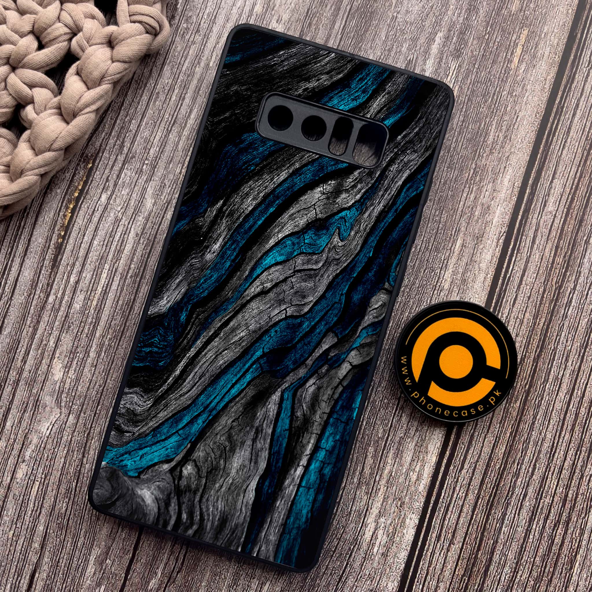 Samsung Galaxy Note 8 - Liquid Marble Series - Premium Metal Printed soft Bumper shock Proof Case