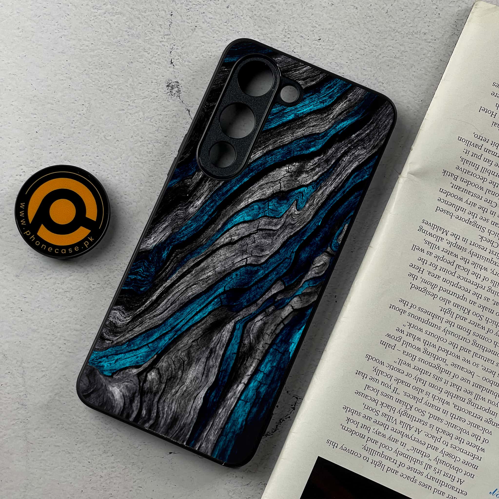 Vivo Y04 - Liquid Marble Series - Premium Metal Printed Soft Bumper Shockproof Case