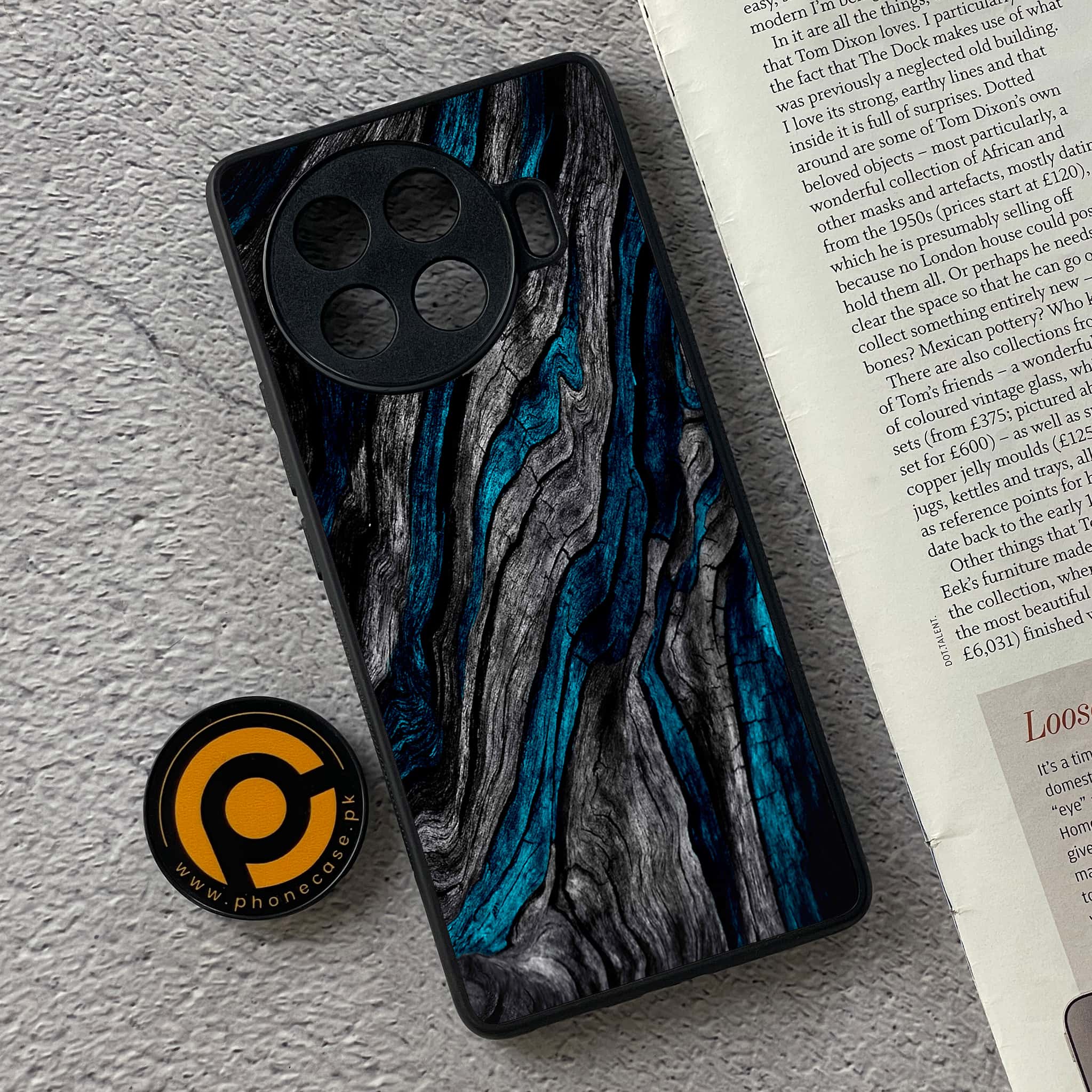 Tecno Spark 20 pro plus - Liquid Marble Series - Premium Printed Glass soft Bumper shock Proof Case