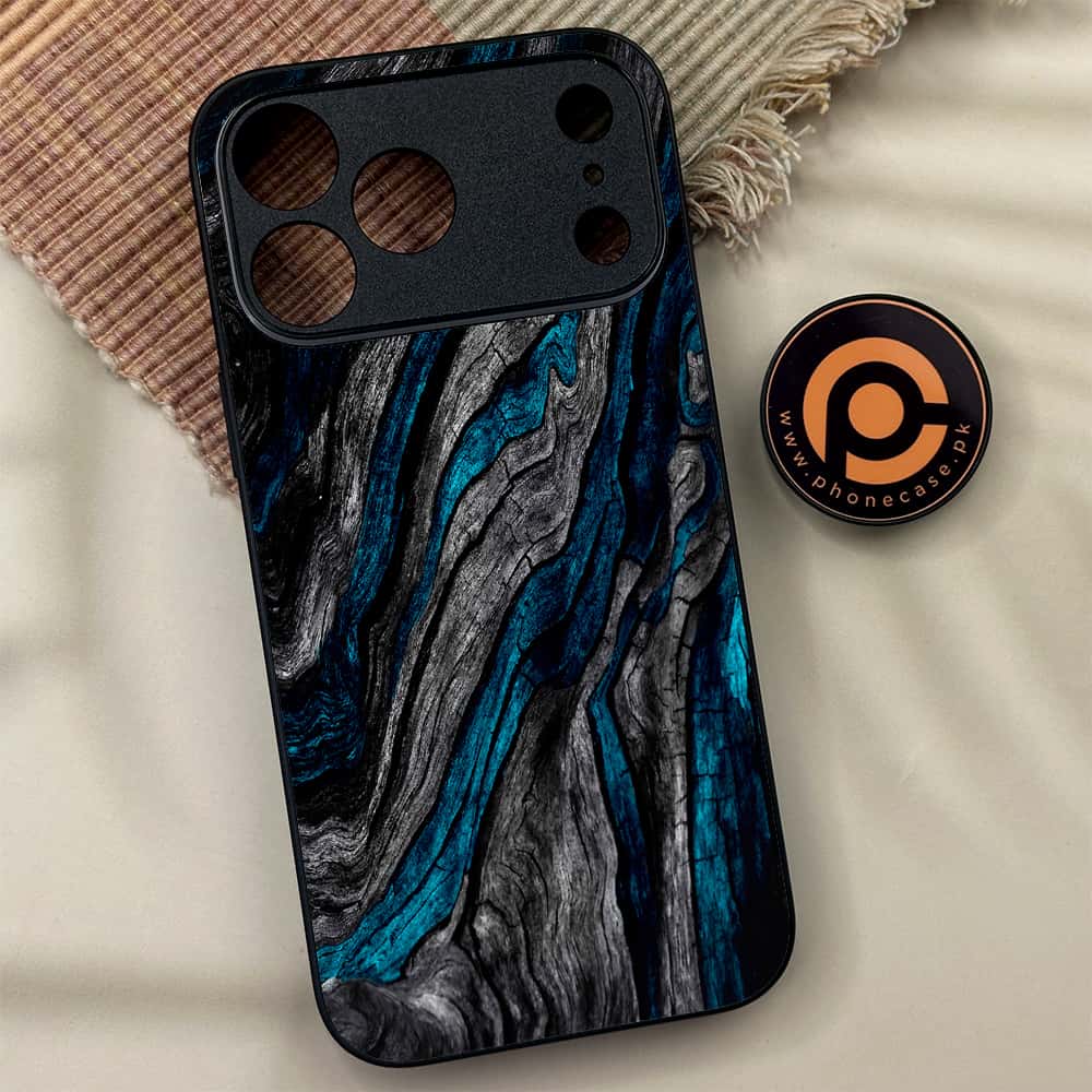 iPhone 17 Pro - Liquid Marble Series - Premium Metal Printed soft Bumper shock Proof Case