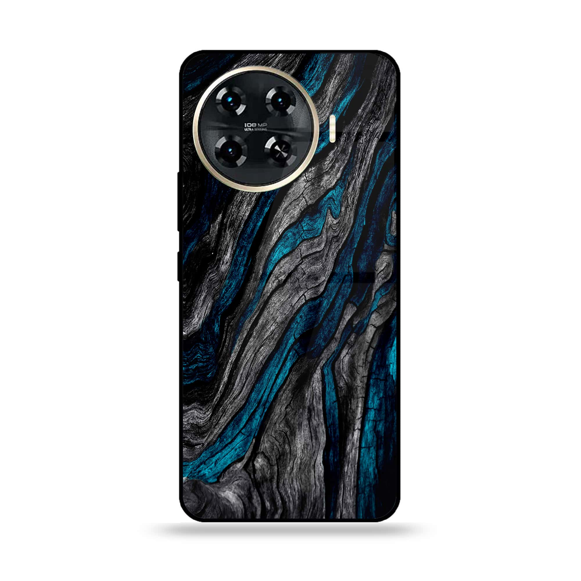 Tecno Spark 20 pro plus - Liquid Marble Series - Premium Printed Glass soft Bumper shock Proof Case