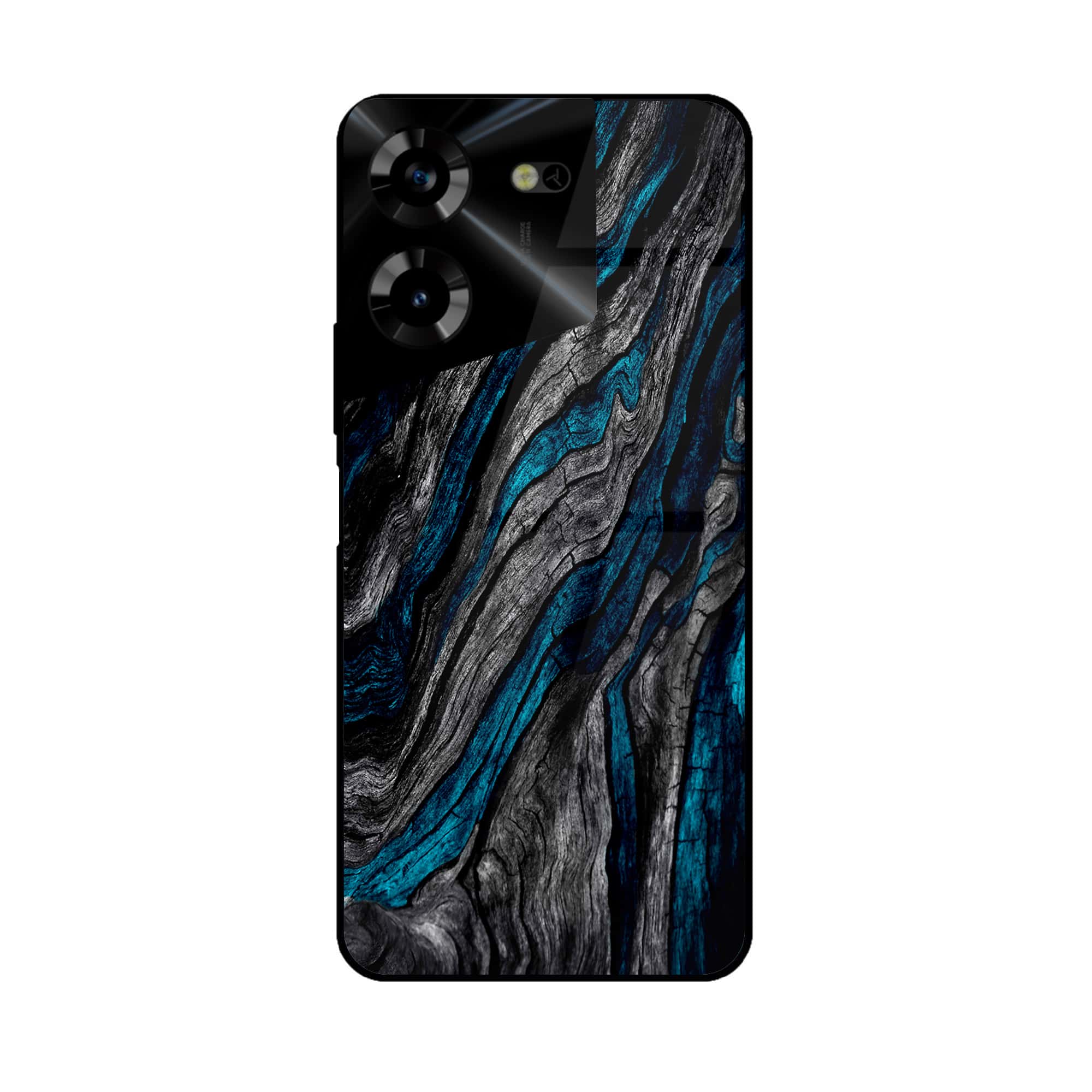 Tecno Pova 5 Pro - liquid marble Series - Premium Printed Glass soft Bumper shock Proof Case