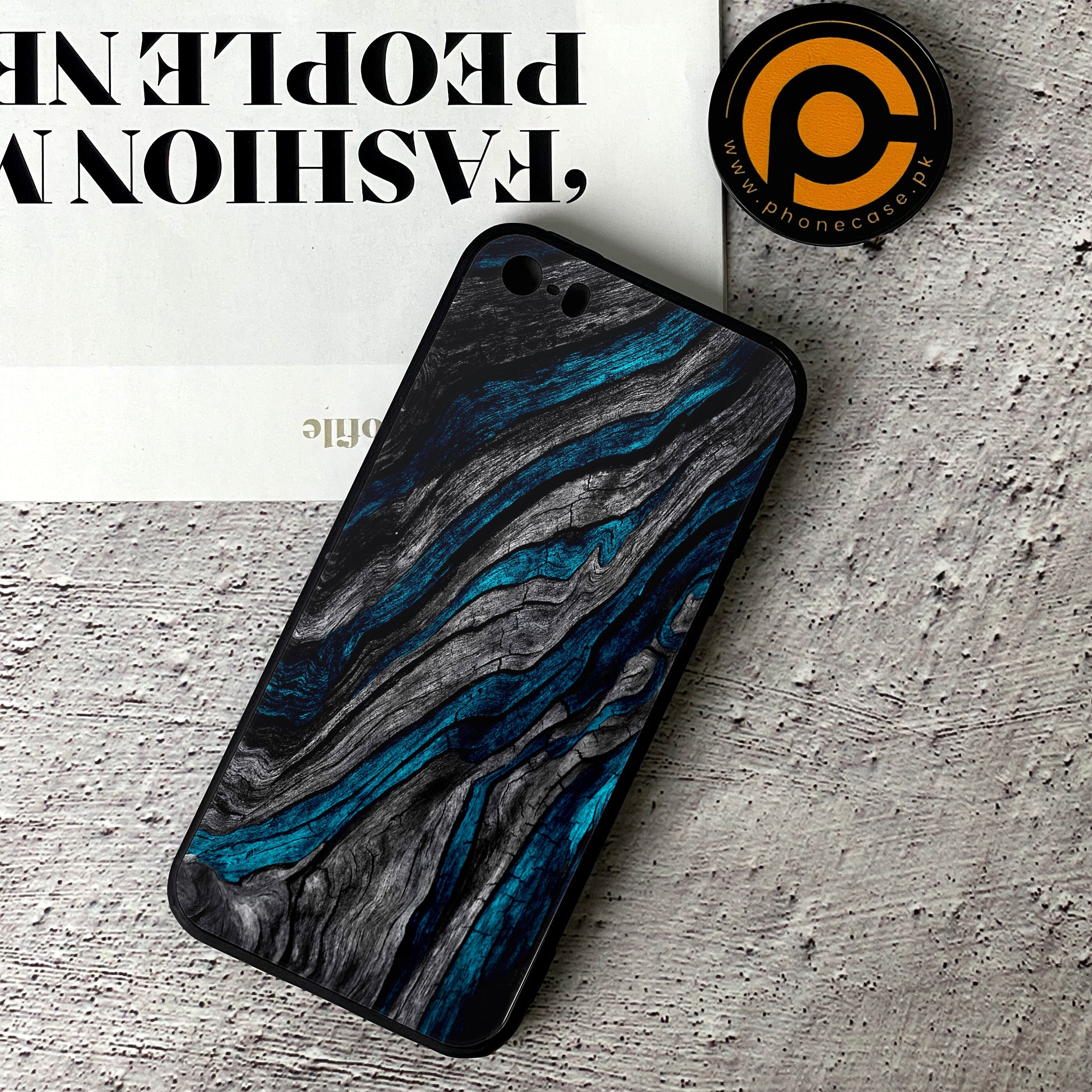 iPhone 5/5c/5s - Liquid Marble Series - Premium Printed Glass soft Bumper shock Proof Case