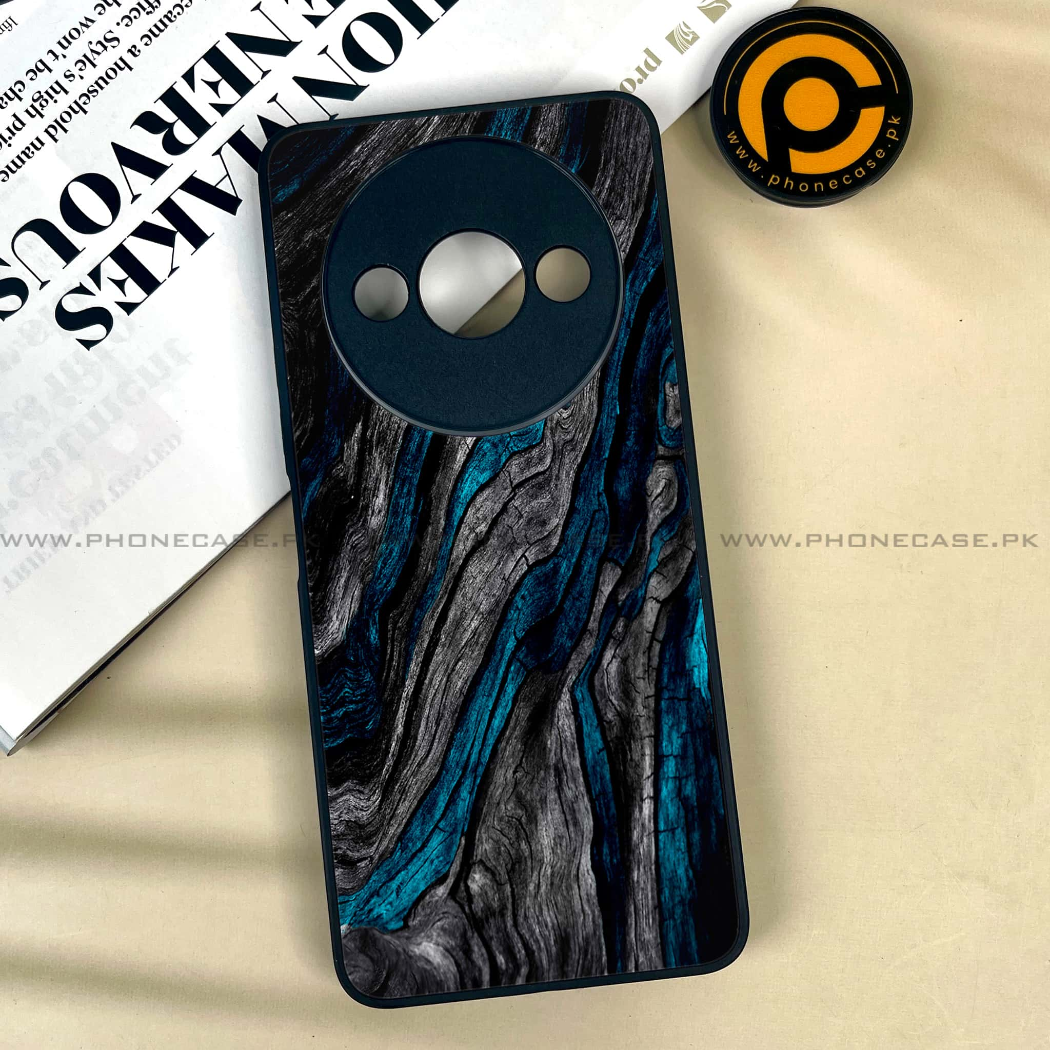 Xiaomi Redmi A3x - Liquid Marble Series - Premium Printed Metal soft Bumper shock Proof Case