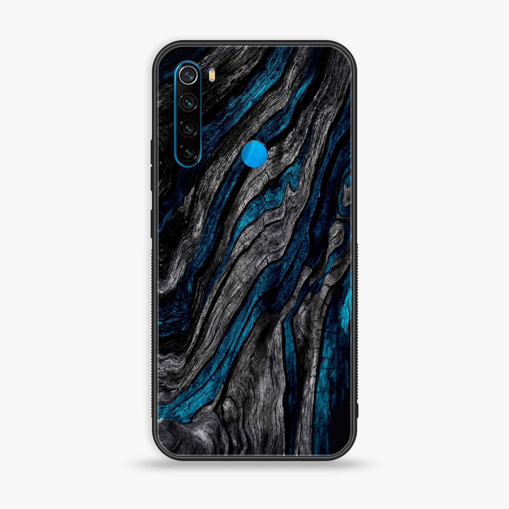 Redmi Note 8 - Liquid Marble Series - Premium Printed Glass soft Bumper shock Proof Case