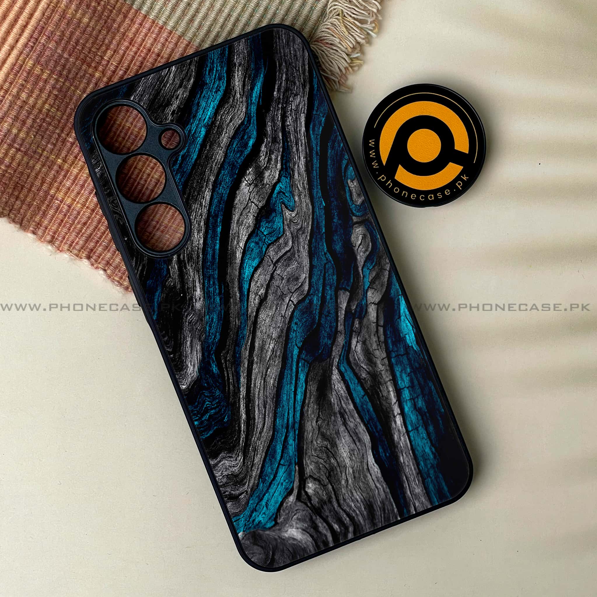 Samsung Galaxy A04s - Liquid Marble Series - Premium Printed Glass soft Bumper shock Proof Case