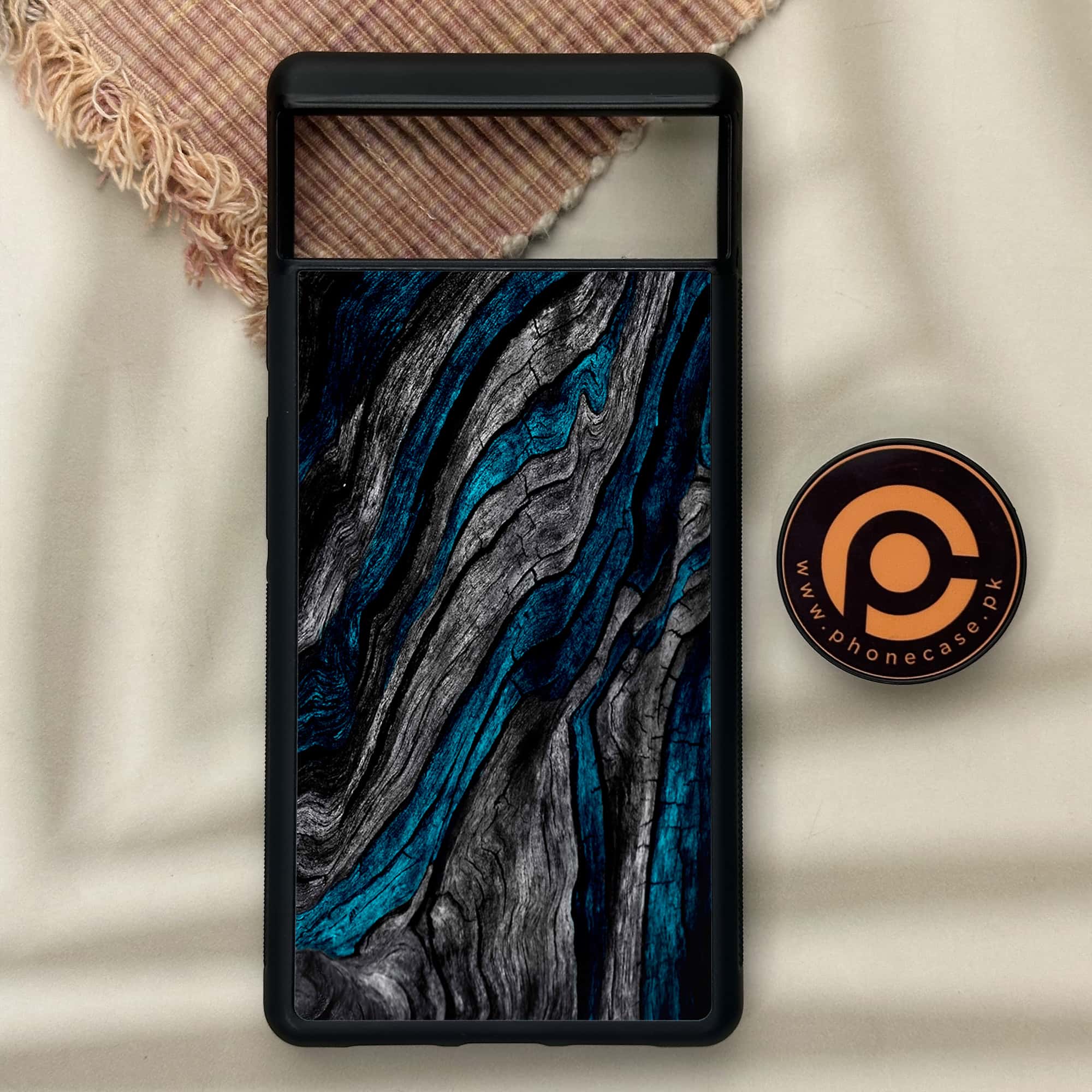 Google Pixel 6 - Liquid Marble Series - Premium Metal Printed soft Bumper Shock Proof Case