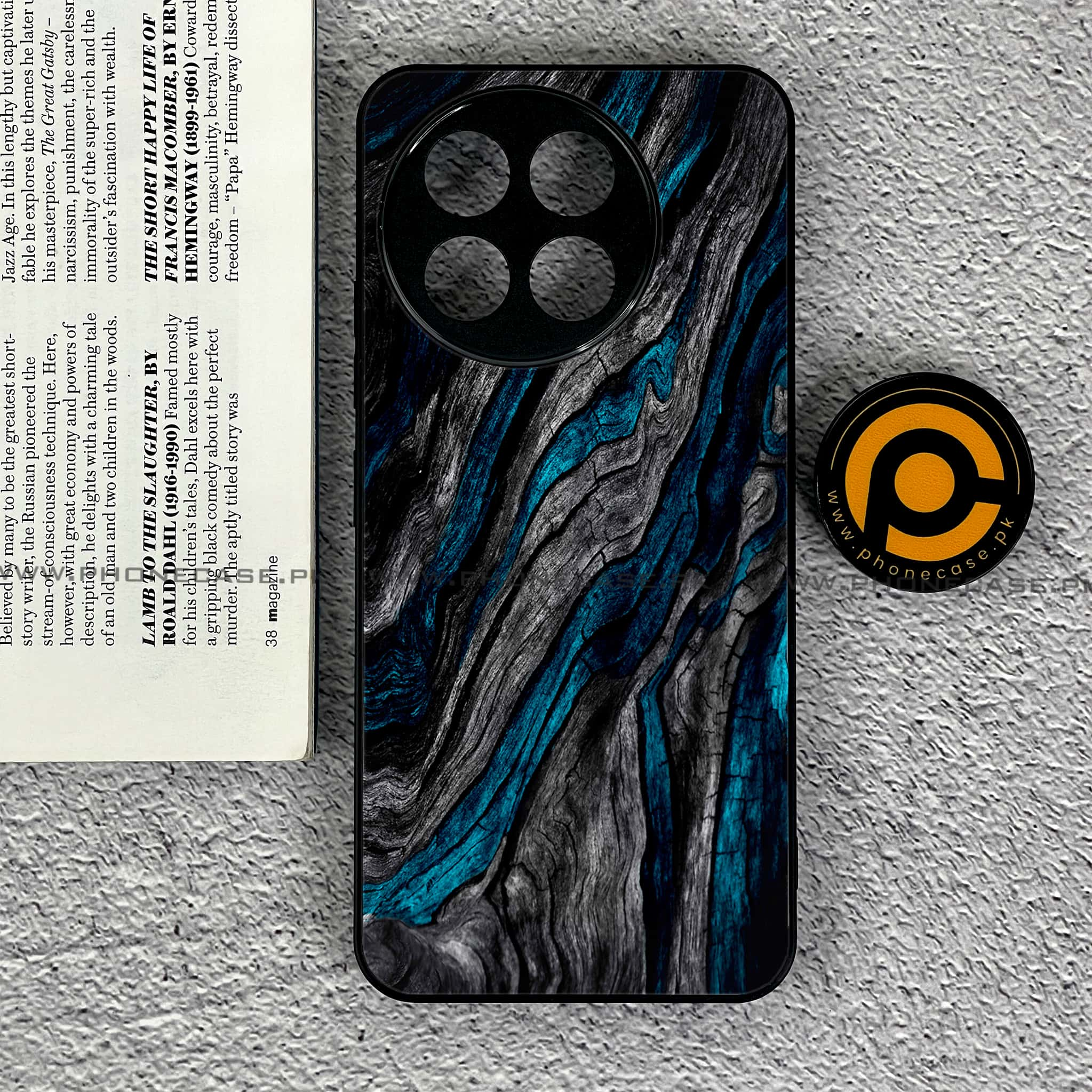 Tecno Spark 30 Pro - Liquid Marble Series - Premium Printed Glass soft Bumper shock Proof Case