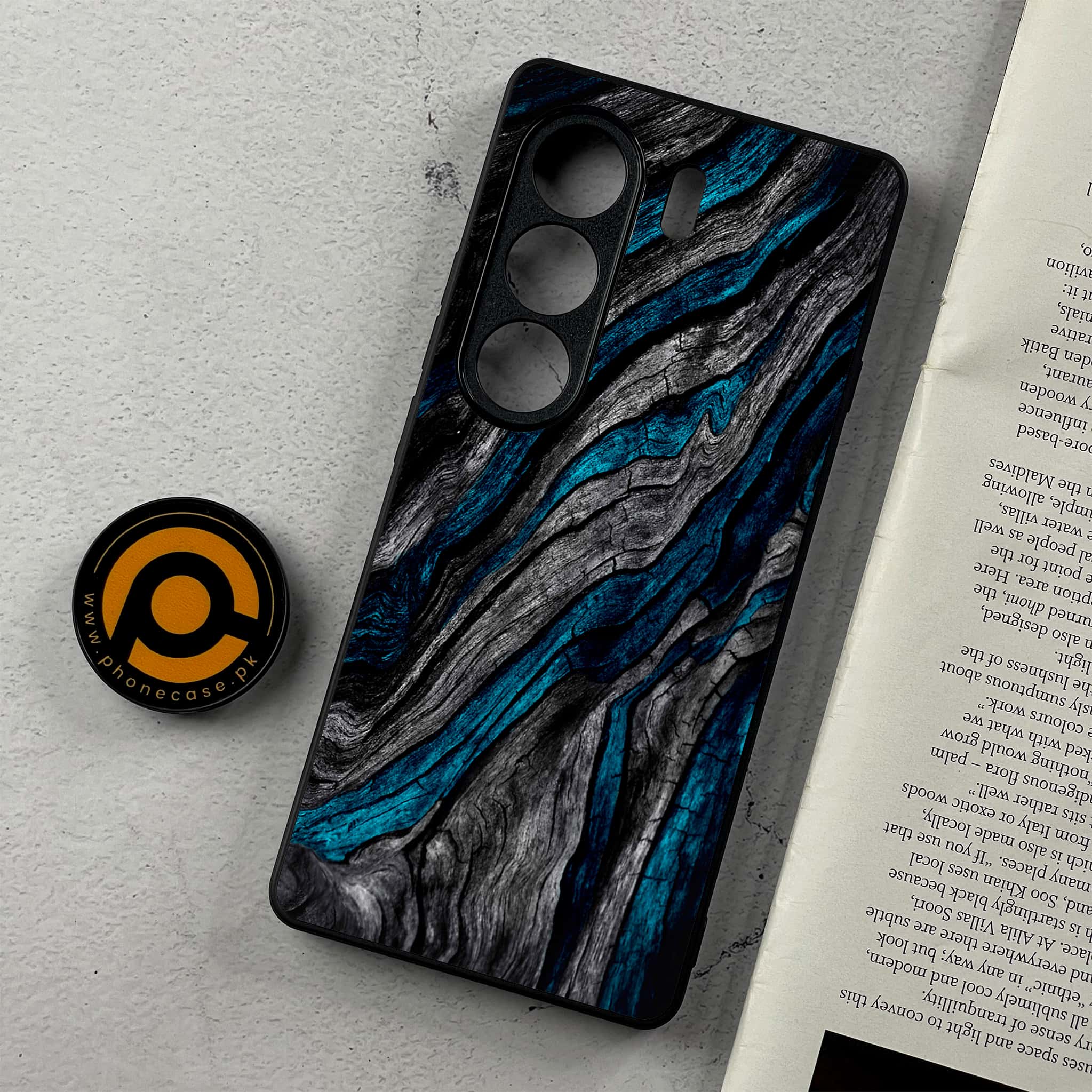 Tecno Camon 40 - Liquid Marble Series - Premium Metal Printed Soft Bumper Shockproof Case