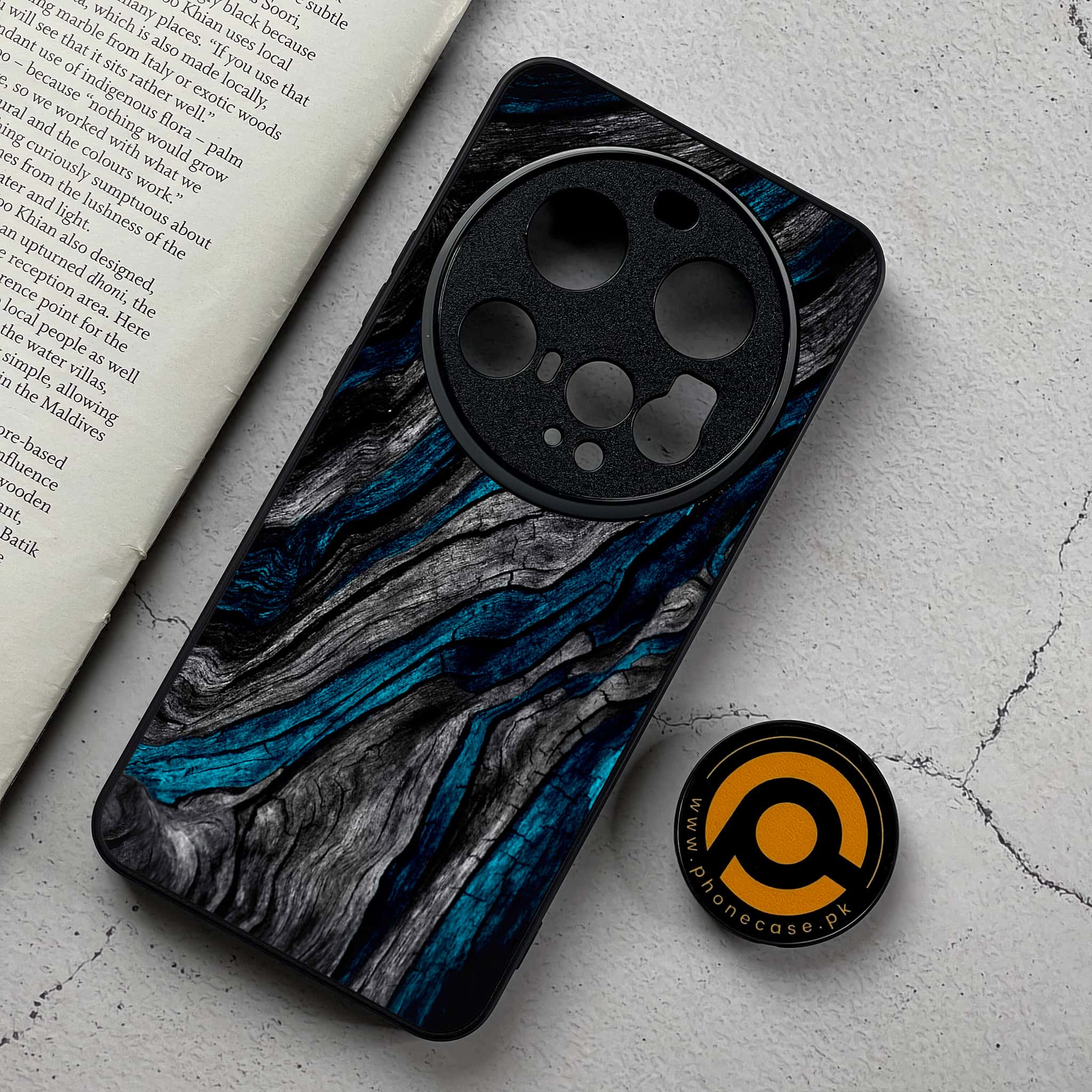 Xiaomi 15 Ultra - Liquid Marble Series - Premium Metal Printed Soft Bumper Shockproof Case