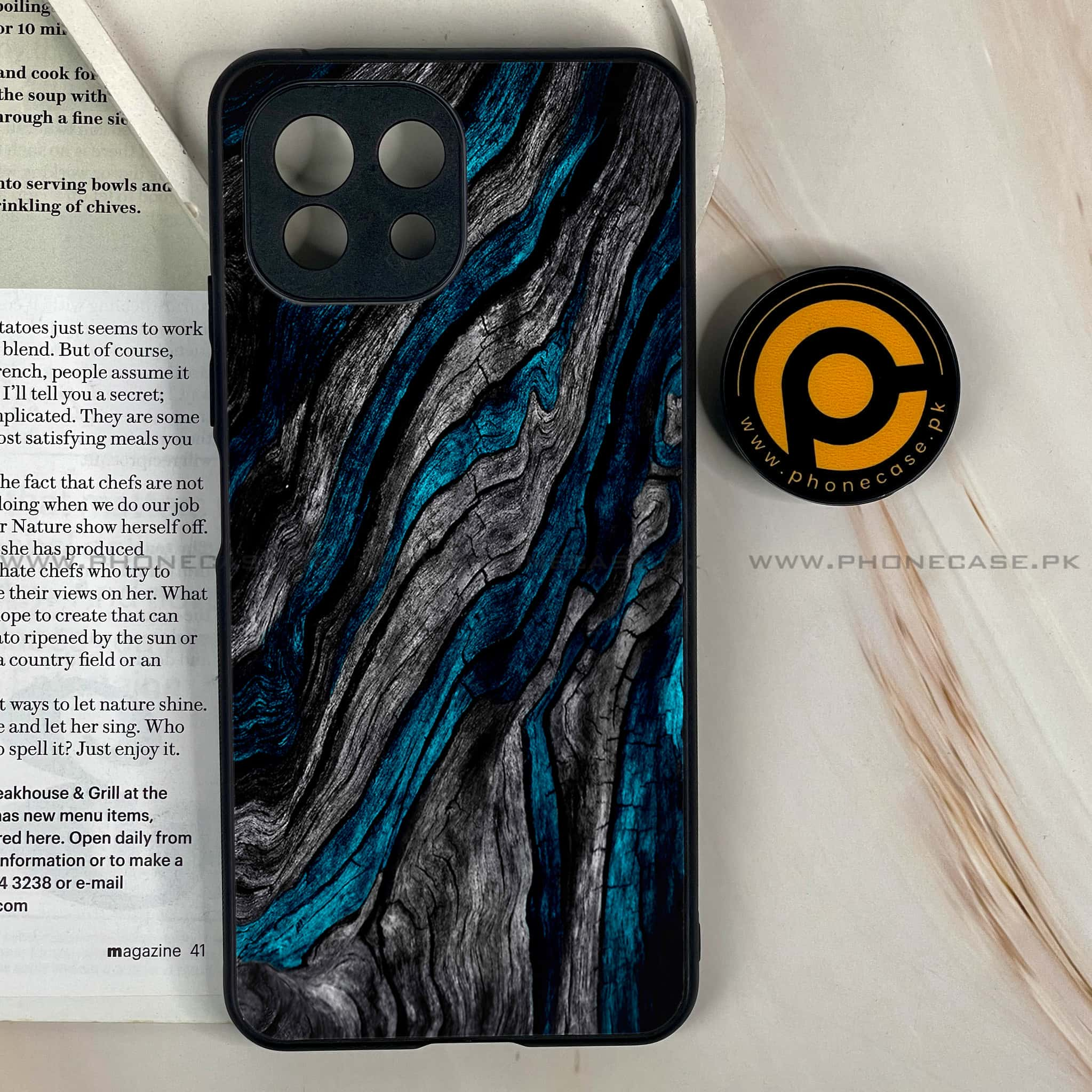 Mi 11 Lite - Liquid Marble Series - Premium Printed Glass soft Bumper shock Proof Case