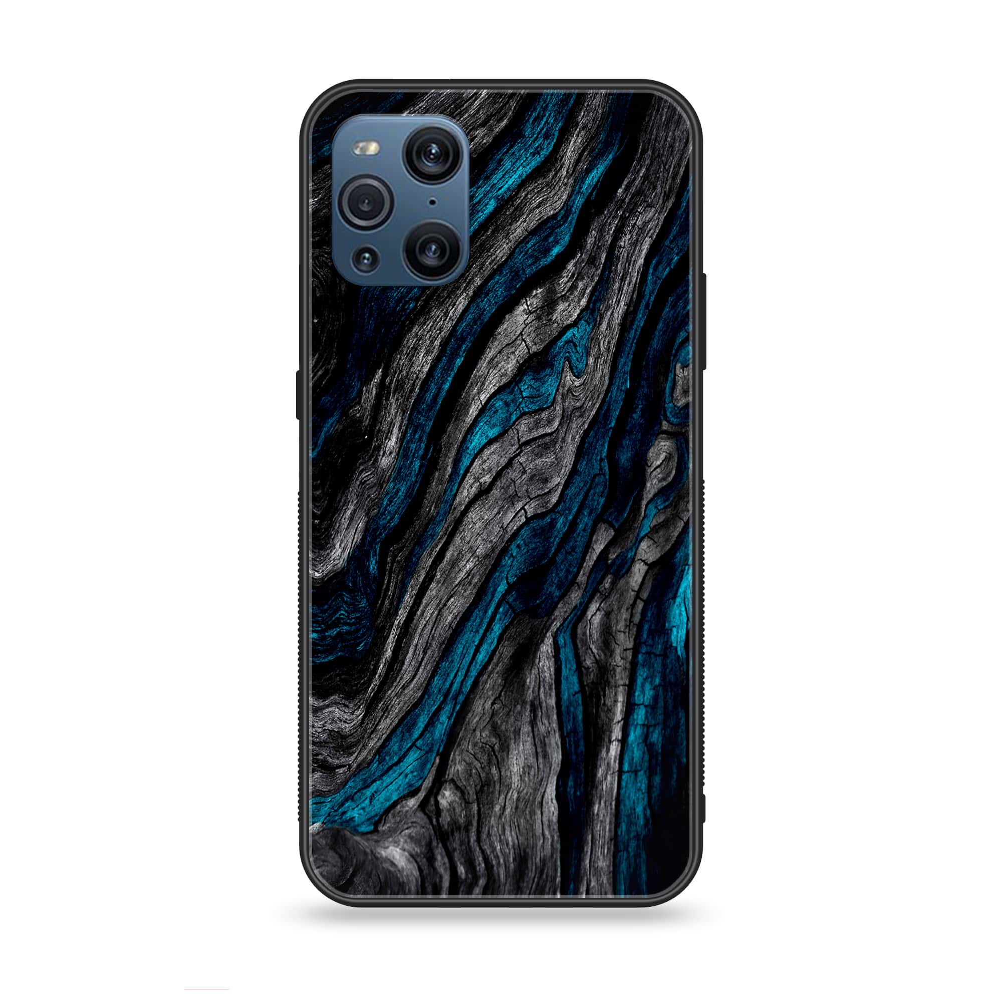 Oppo Find X3 - Liquid marble Series - Premium Printed Glass soft Bumper shock Proof Case