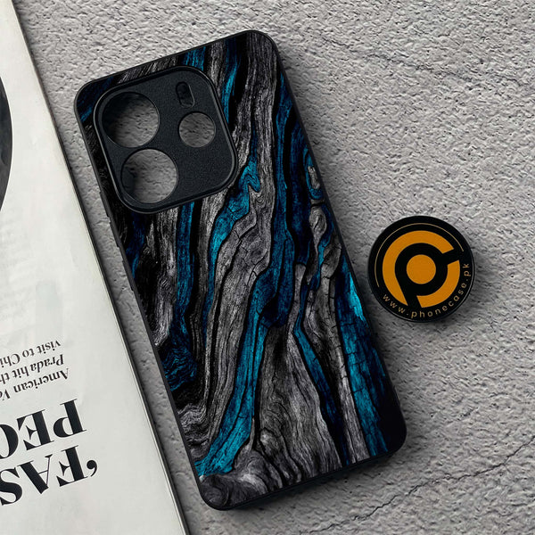 Xiaomi Redmi Note 14 - Liquid Marble Design 8  - Premium Printed Glass soft Bumper shock Proof Case  CS-36733