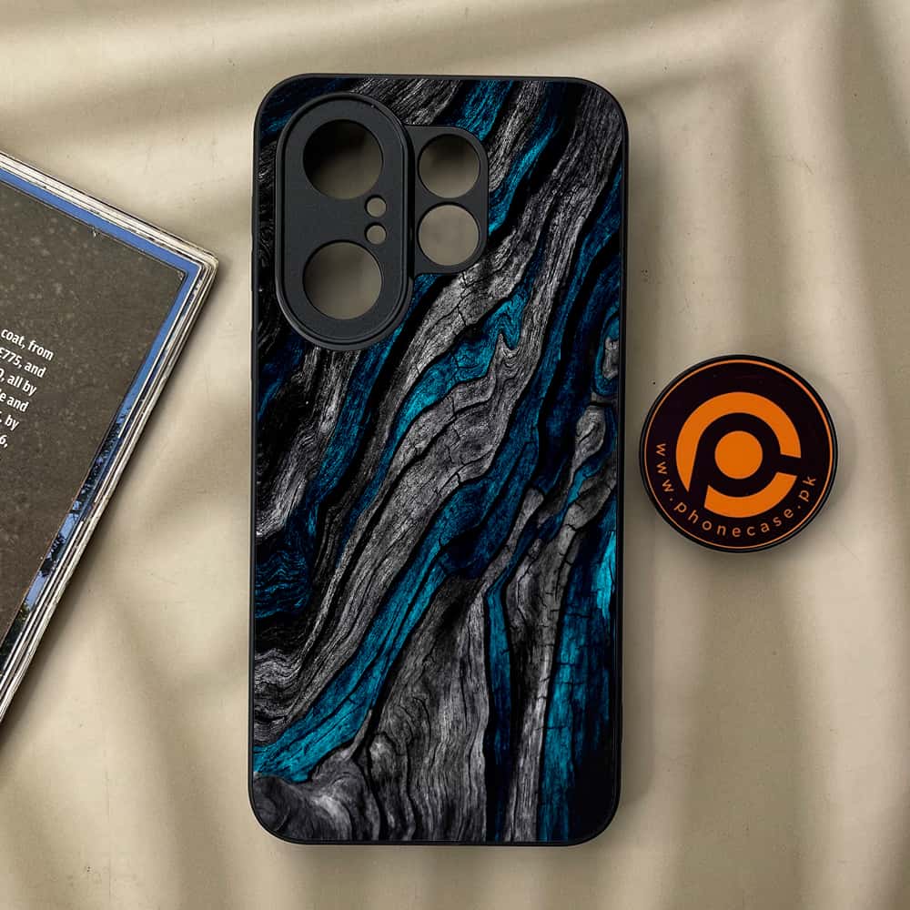 Vivo X200 FE - Liquid Marble Series - Premium Metal Printed soft Bumper Shock Proof Case