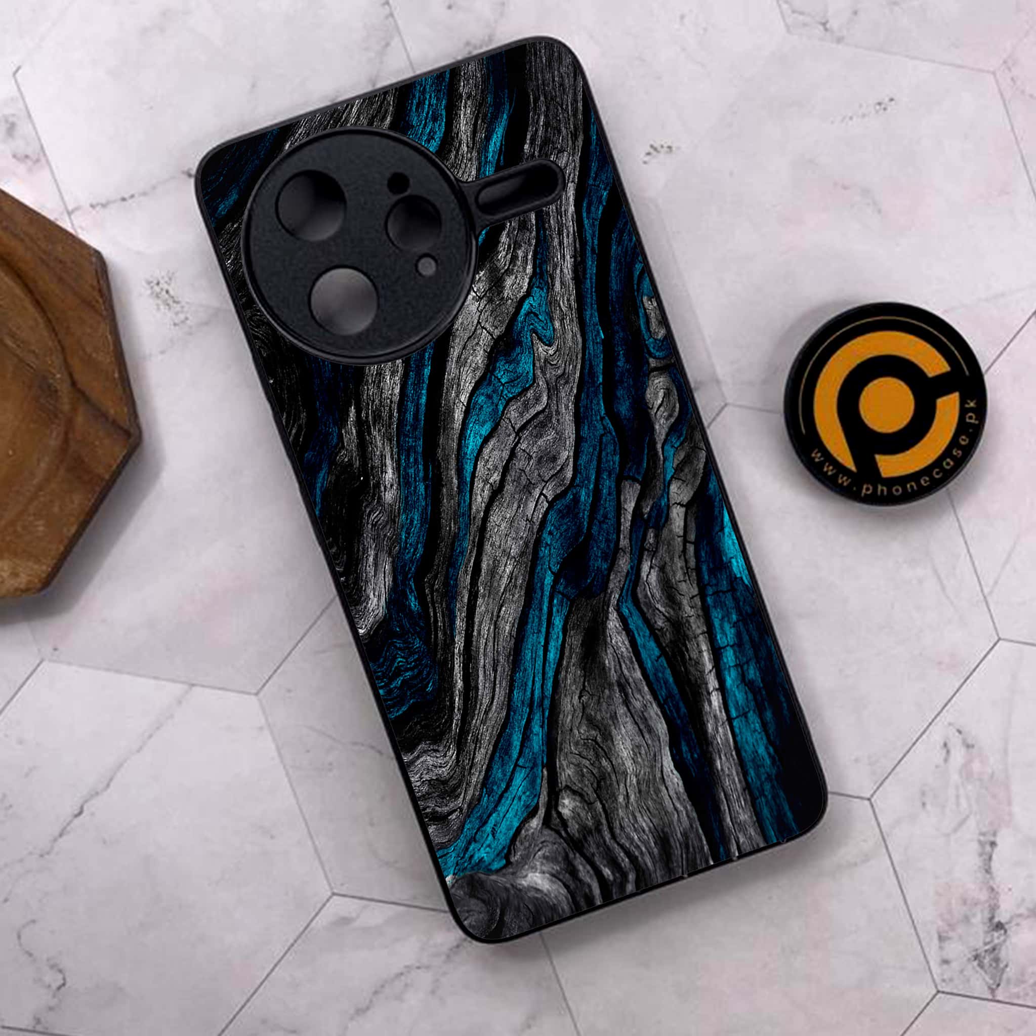 Xiaomi Poco F7 Ultra 5G - Liquid Marble Series - Premium Metal Printed soft Bumper shock Proof Case