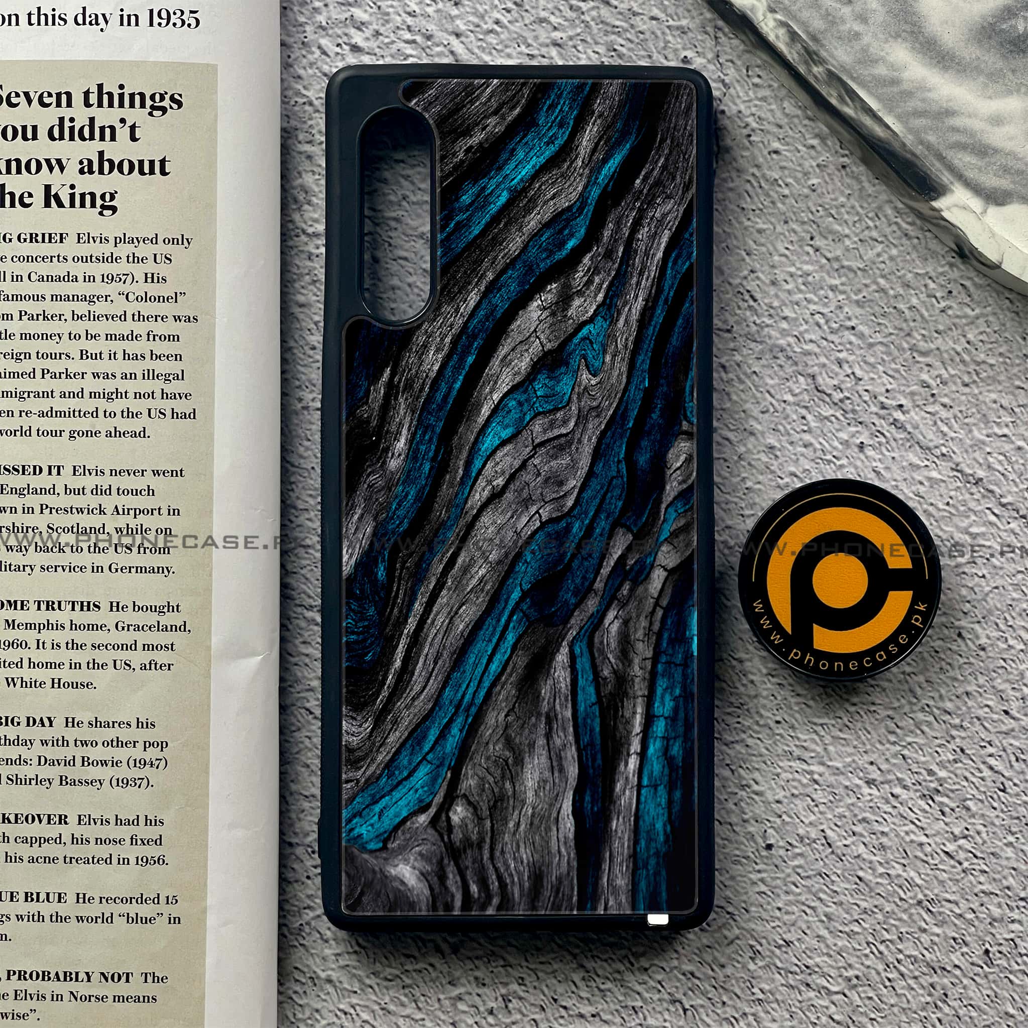 LG Velvet - Liquid Marble Series - Premium Printed Glass soft Bumper shock Proof Case