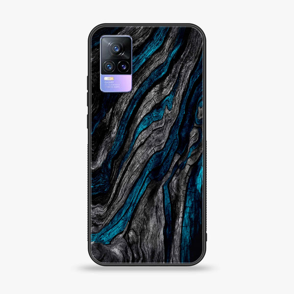 Vivo V21e - Liquid Marble Design 8 - Premium Printed Glass soft Bumper shock Proof Case CS-13779