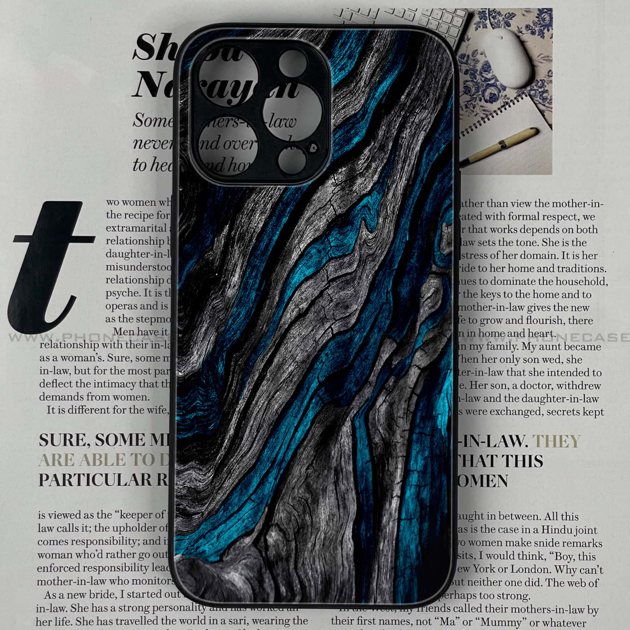 iPhone 13 Pro Max - Liquid Marble Series - Premium Metal Printed soft Bumper shock Proof Case