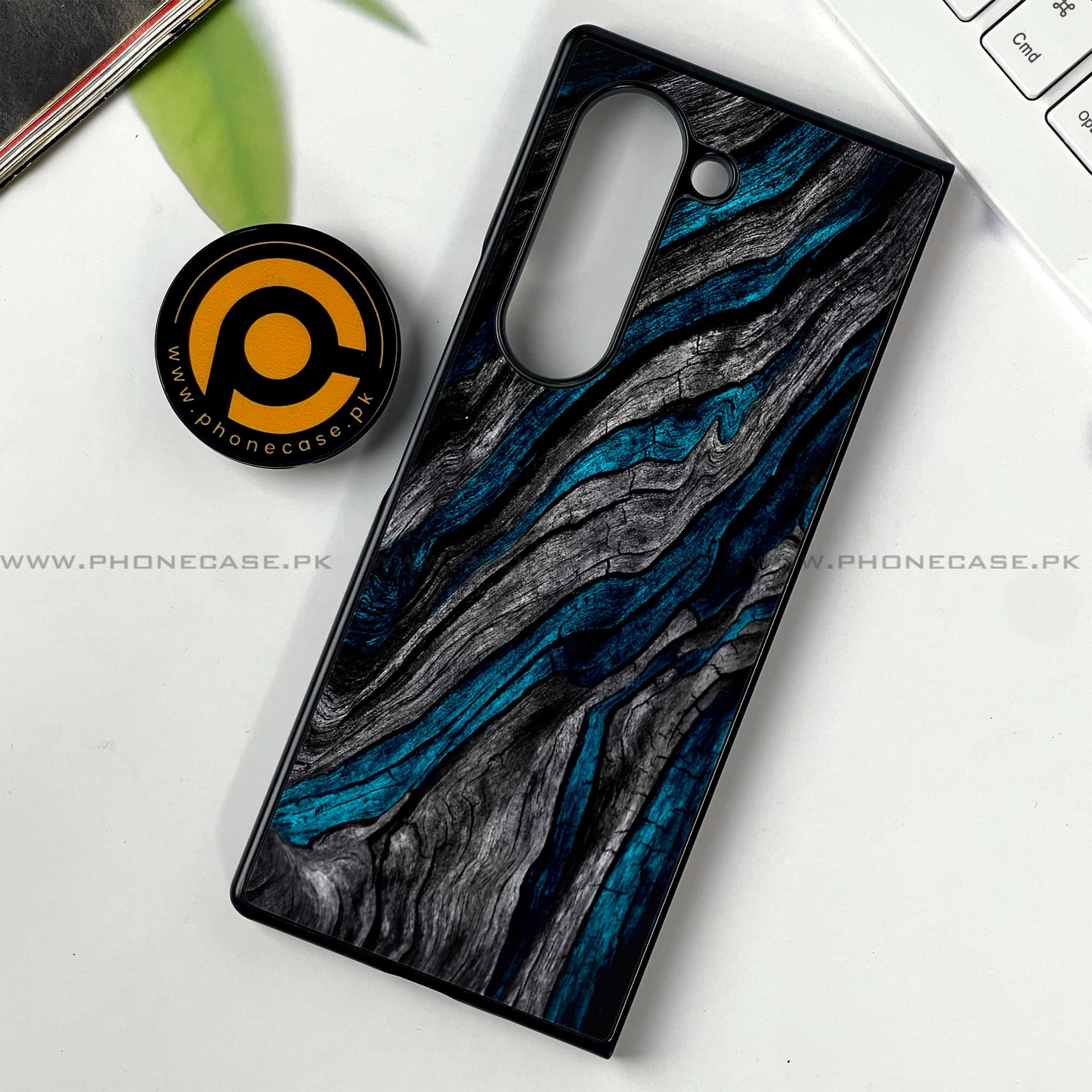 Samsung Galaxy Z Fold 6 - Liquid Marble Series - Premium Printed Metal soft Bumper shock Proof Case